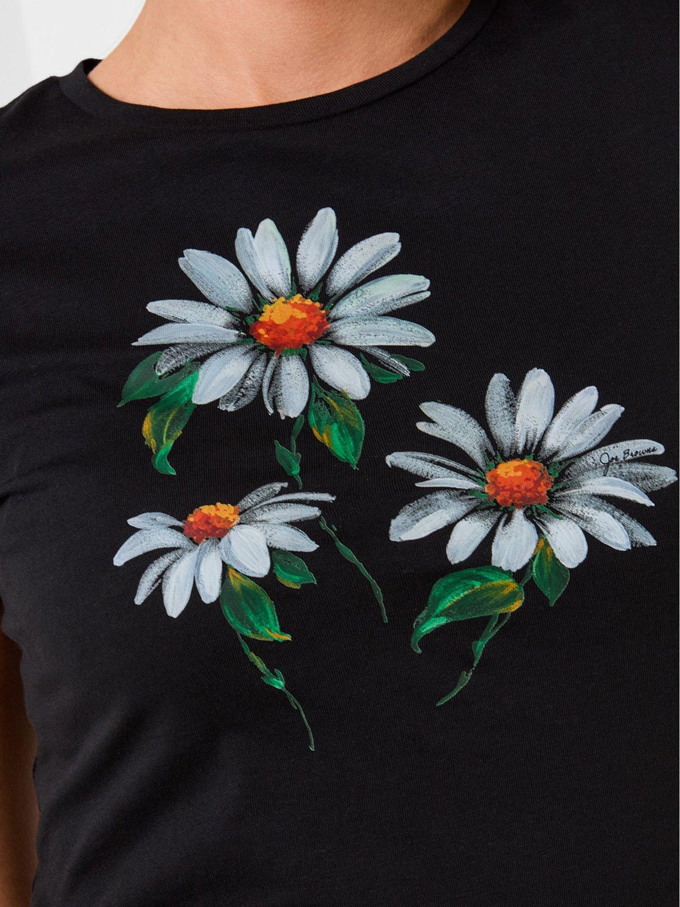 Image 4 of 5 of Joe Browns Daisy Graphic Tunic Top - Black