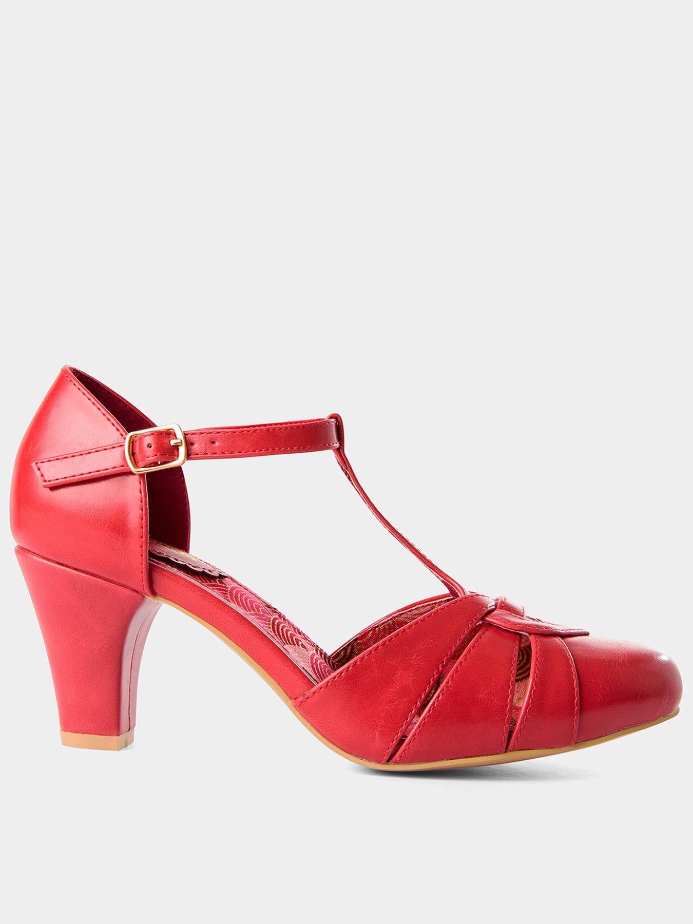Joe Browns Rumba Vintage Style Heels - Red
