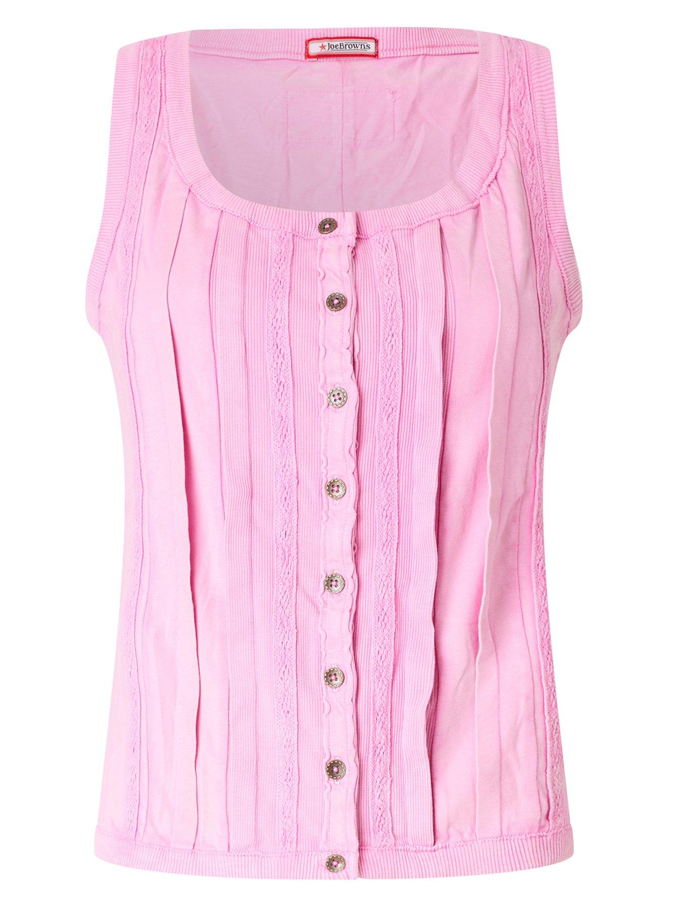 Image 5 of 5 of Joe Browns Boho Bliss Button Through Vest Top - Pink