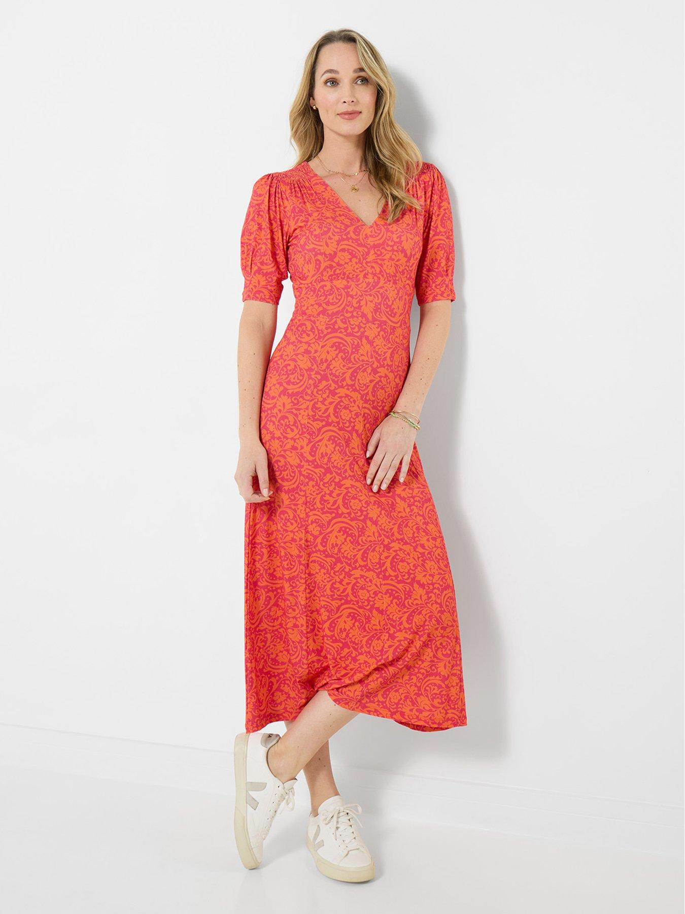 Joe Browns Summer Brights Jersey Dress - Orange