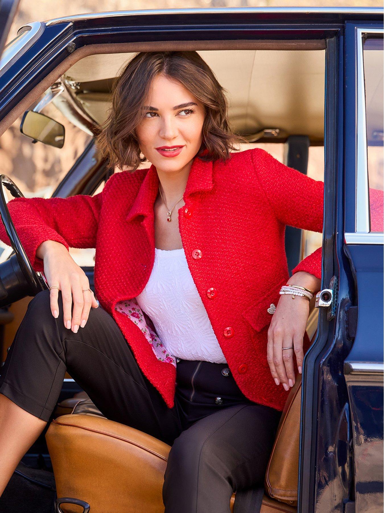 Joe Browns All Heart Boucle Jacket - Red