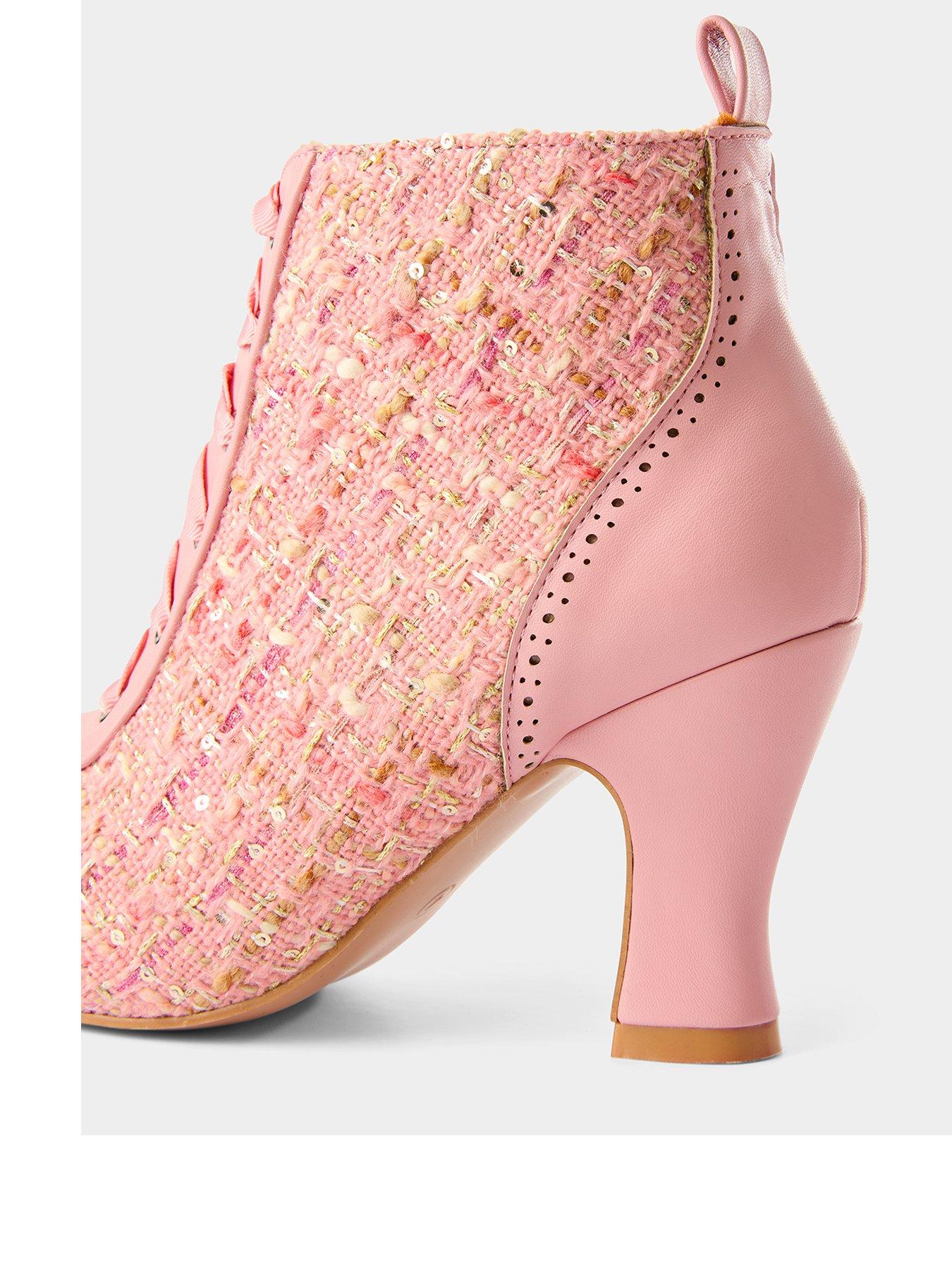 Image 3 of 5 of Joe Browns Vivienne Tweedy Ankle Boots - Pink