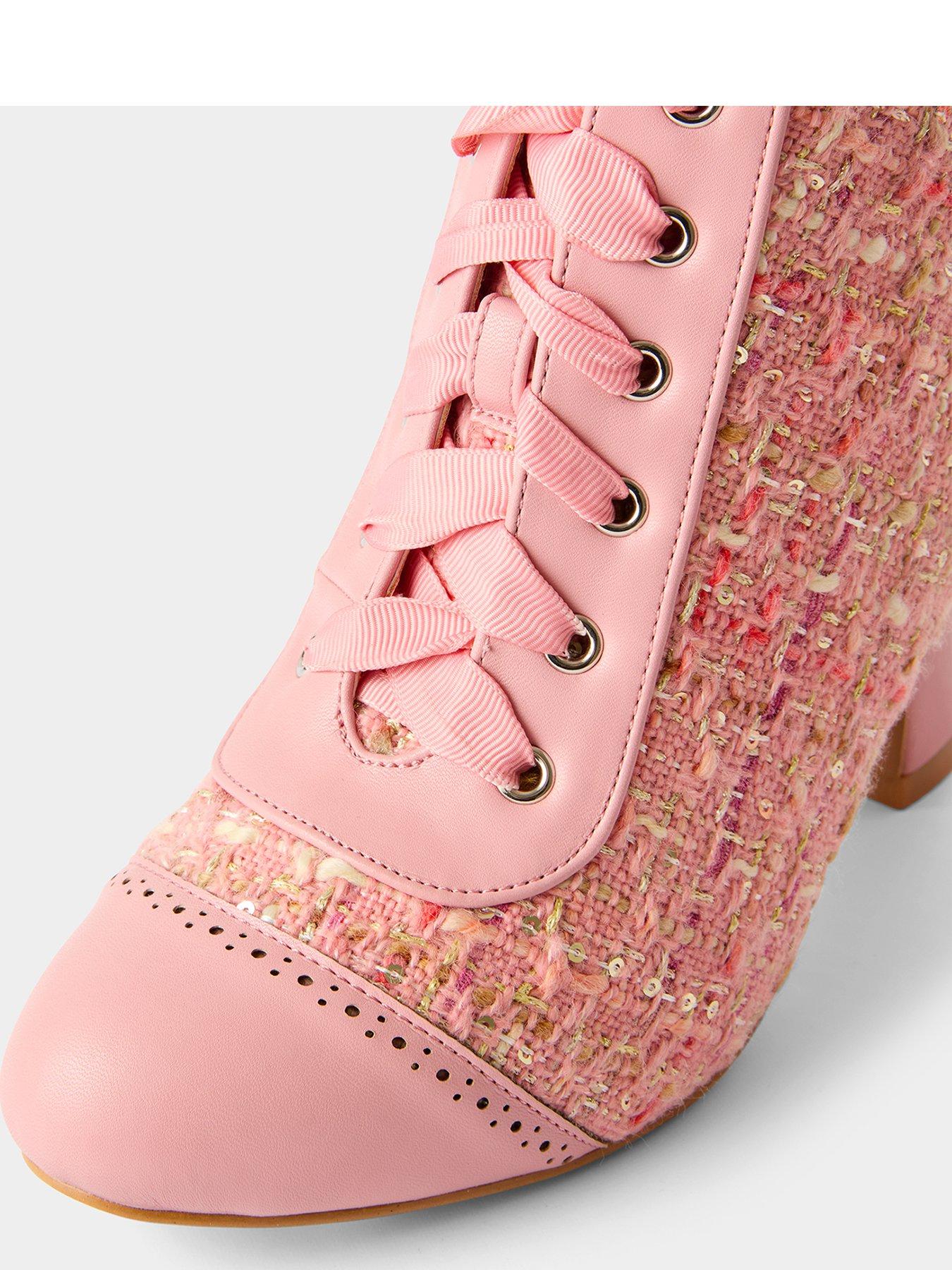 Image 4 of 5 of Joe Browns Vivienne Tweedy Ankle Boots - Pink