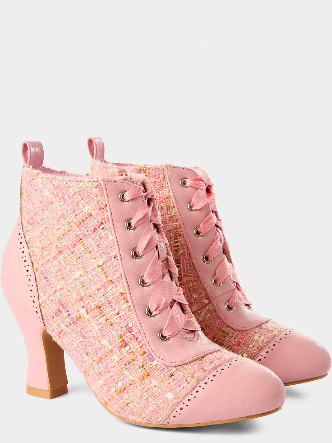 Image 5 of 5 of Joe Browns Vivienne Tweedy Ankle Boots - Pink