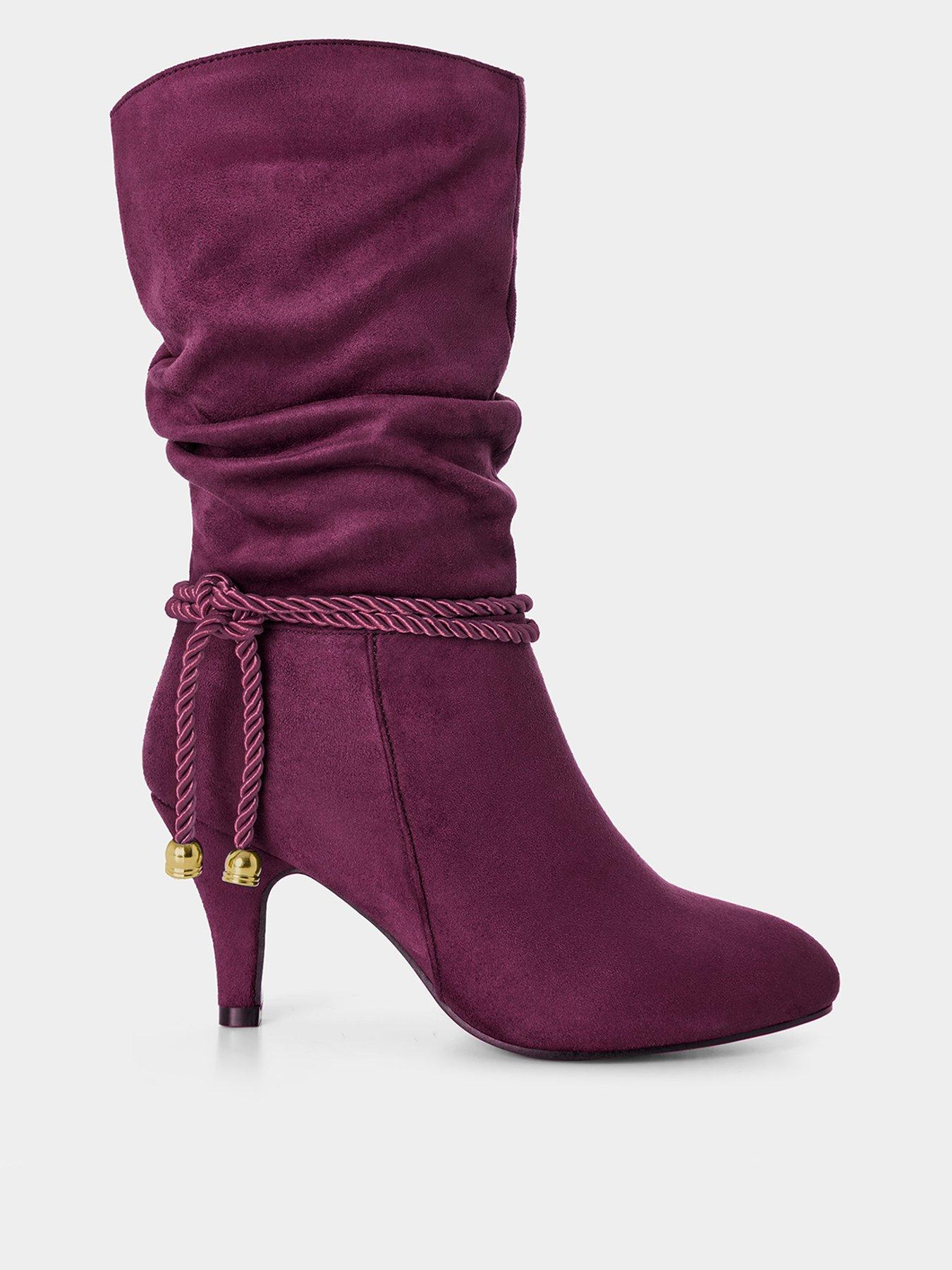 Joe Browns Lady Slouch Boots - Burgundy