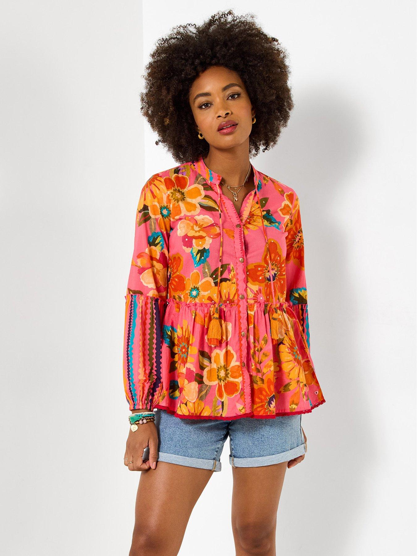Joe Browns Sunshine Days Printed Top - Pink