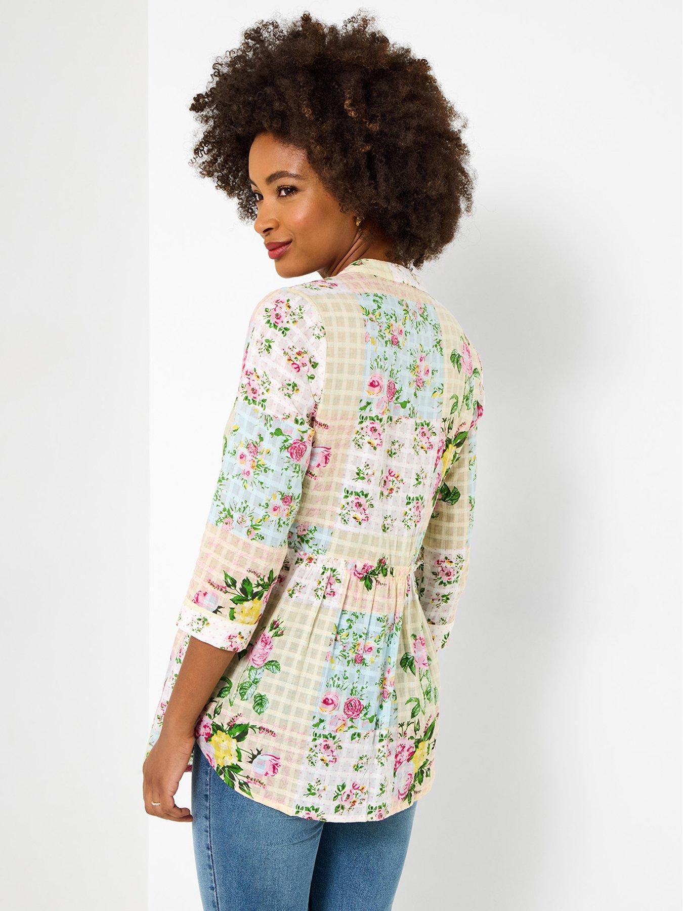 Image 2 of 5 of Joe Browns Perfectly Patchwork Printed Cotton Blouse - Multi