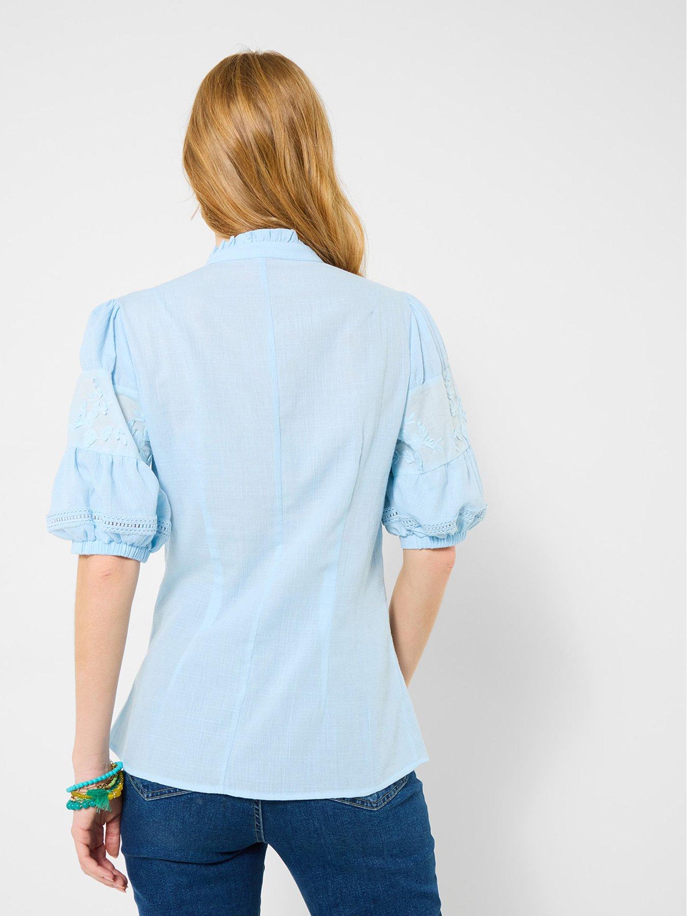 Image 2 of 5 of Joe Browns Patsy Embroidered Blouse - Blue
