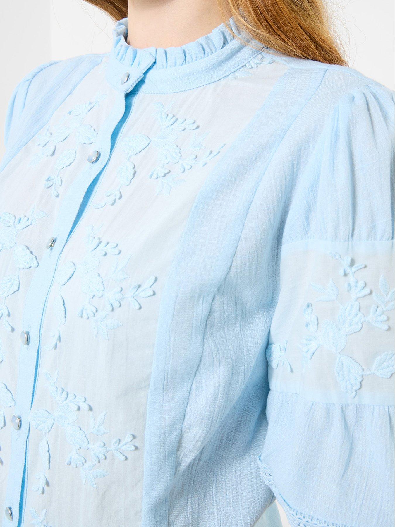 Image 3 of 5 of Joe Browns Patsy Embroidered Blouse - Blue
