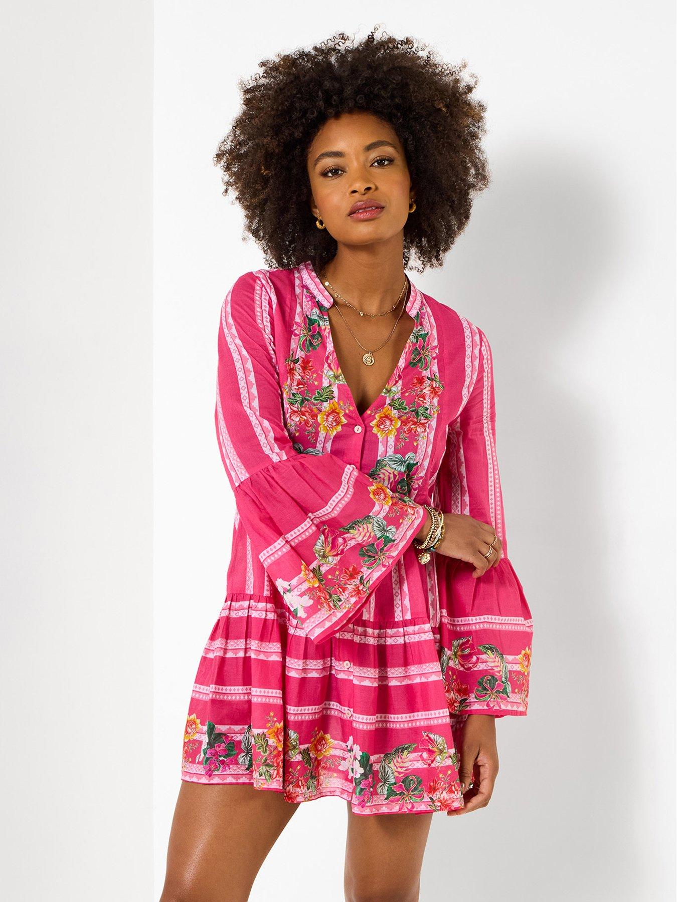 Dresses | Casual | Pink | Long Sleeve | Women