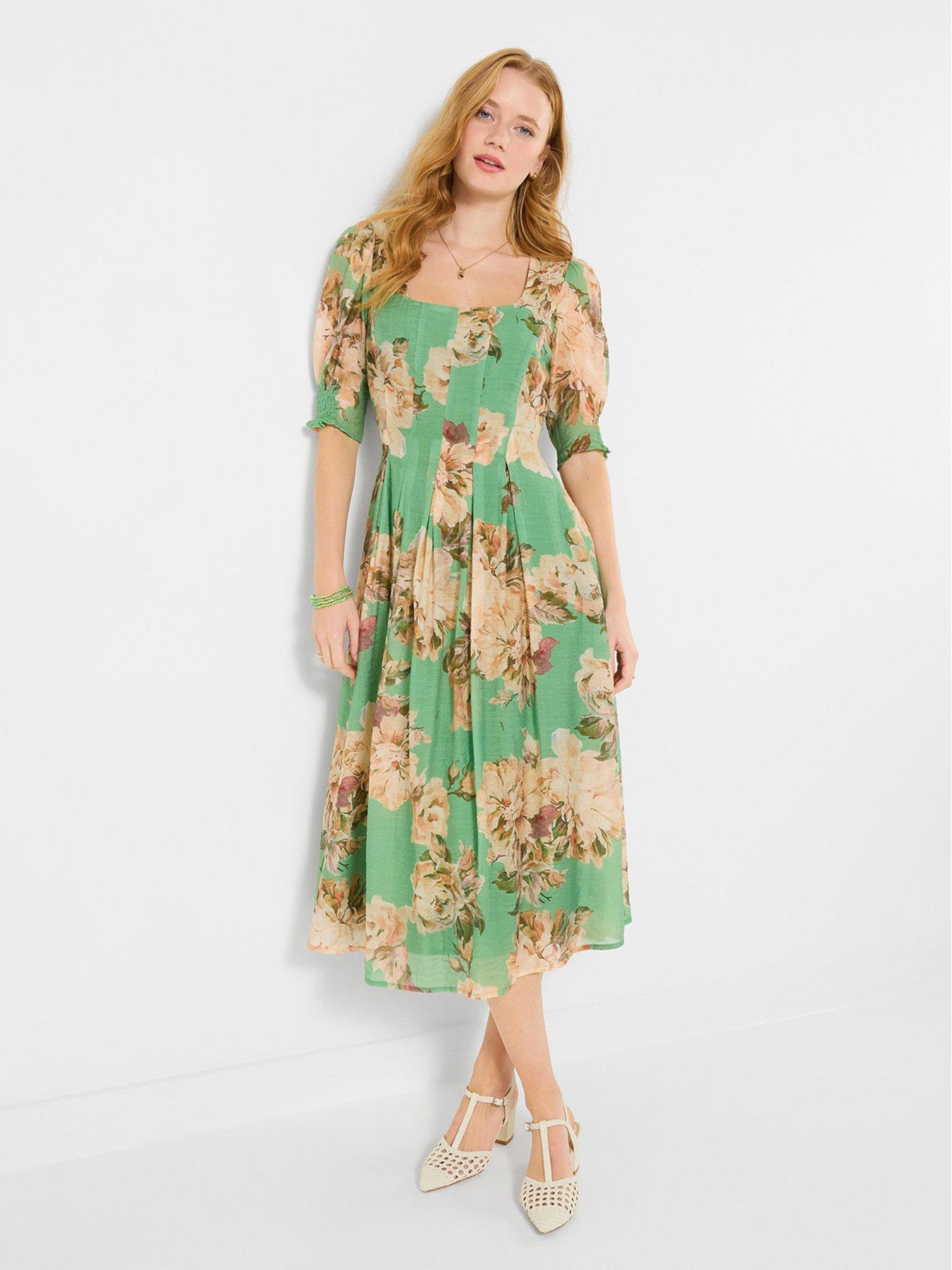 joe browns green dress Buy Joe Browns Green Vintage Roses Midi Dress from Next Qatar