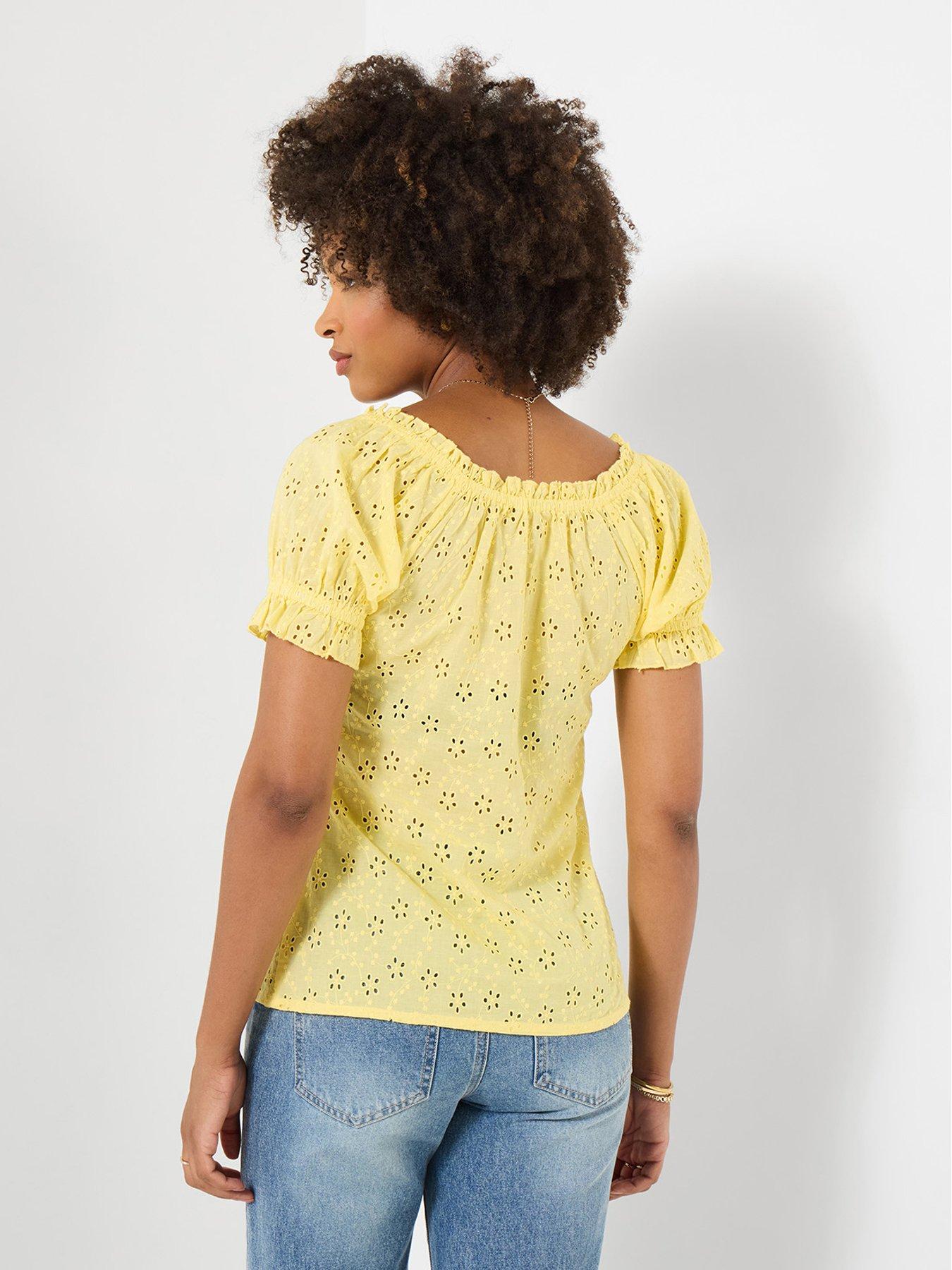 Image 2 of 5 of Joe Browns Beautiful Broderie Top - Yellow