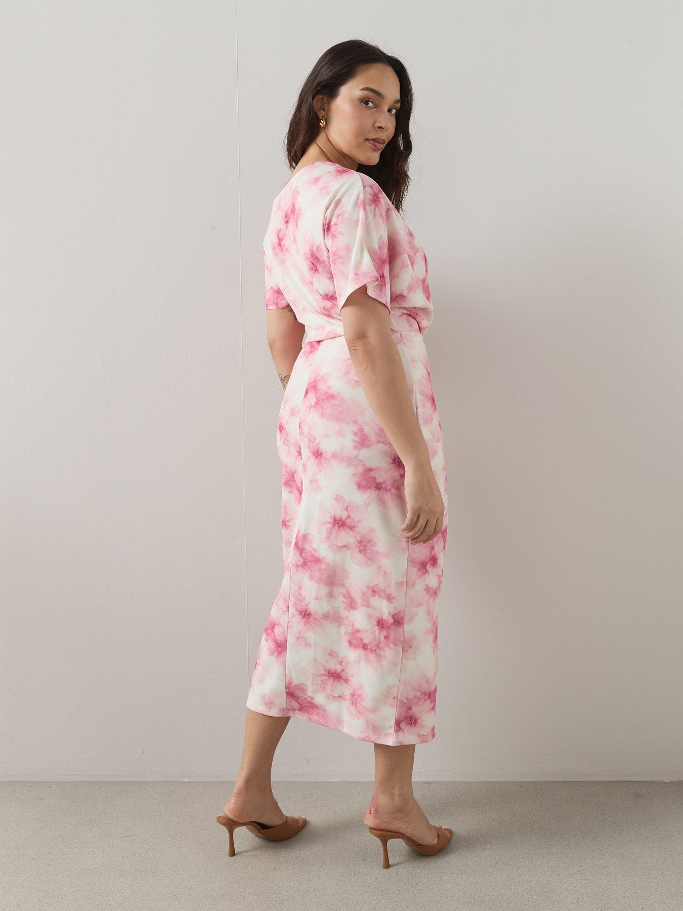 Image 2 of 6 of The Very Collection Curve Off The Shoulder Drape Midi Dress
