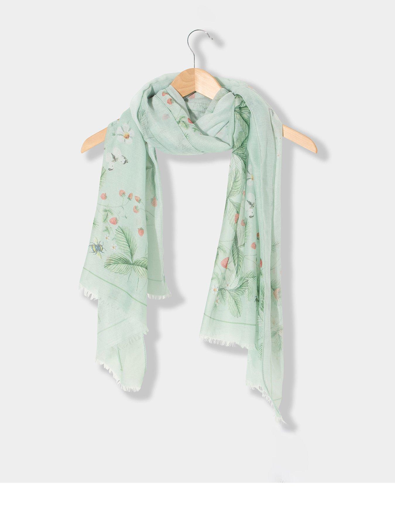 Joe Browns In The Hedgerows Print Scarf - Green