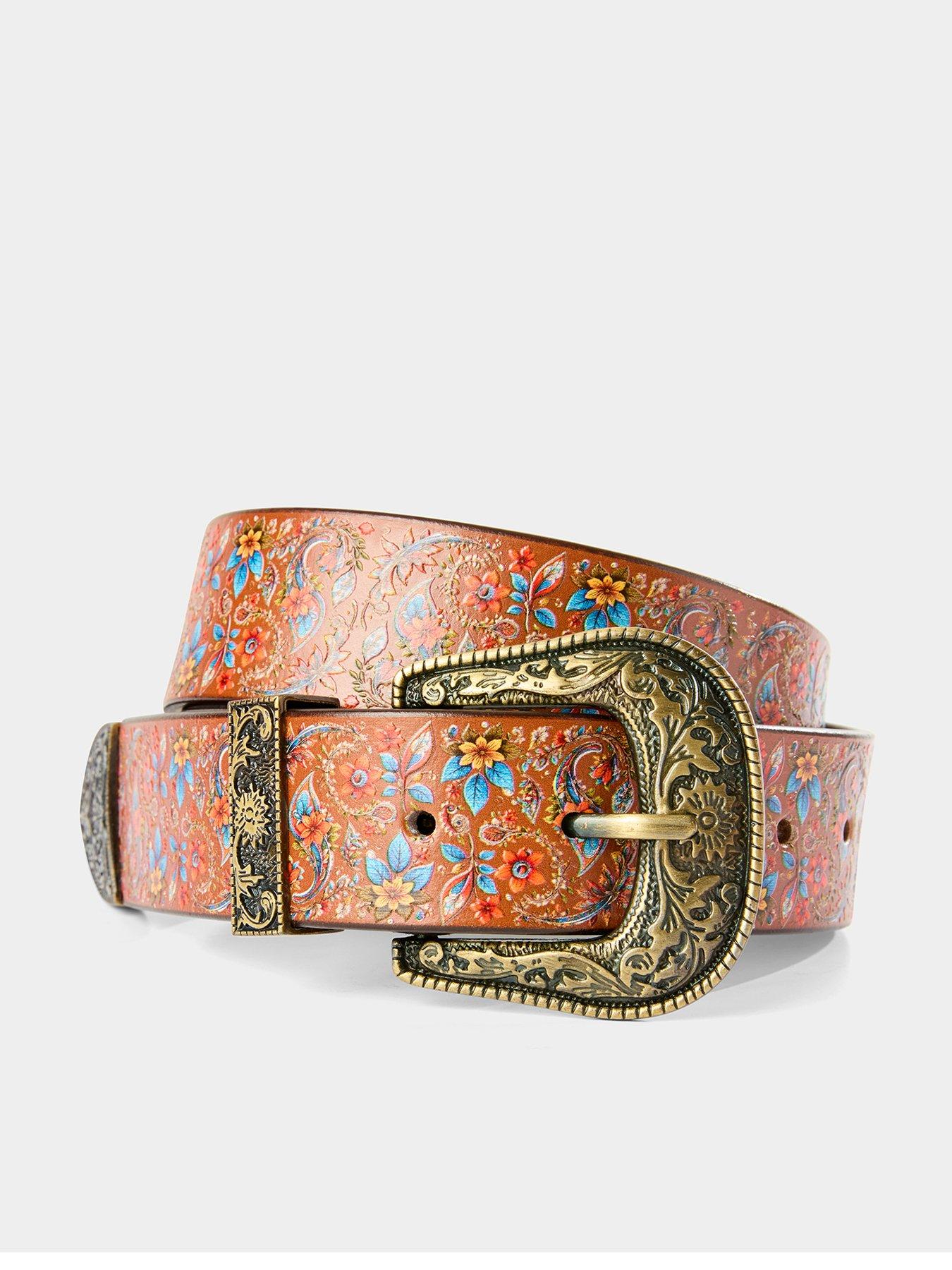 Joe Browns Flora Leather Printed Belt - Multi