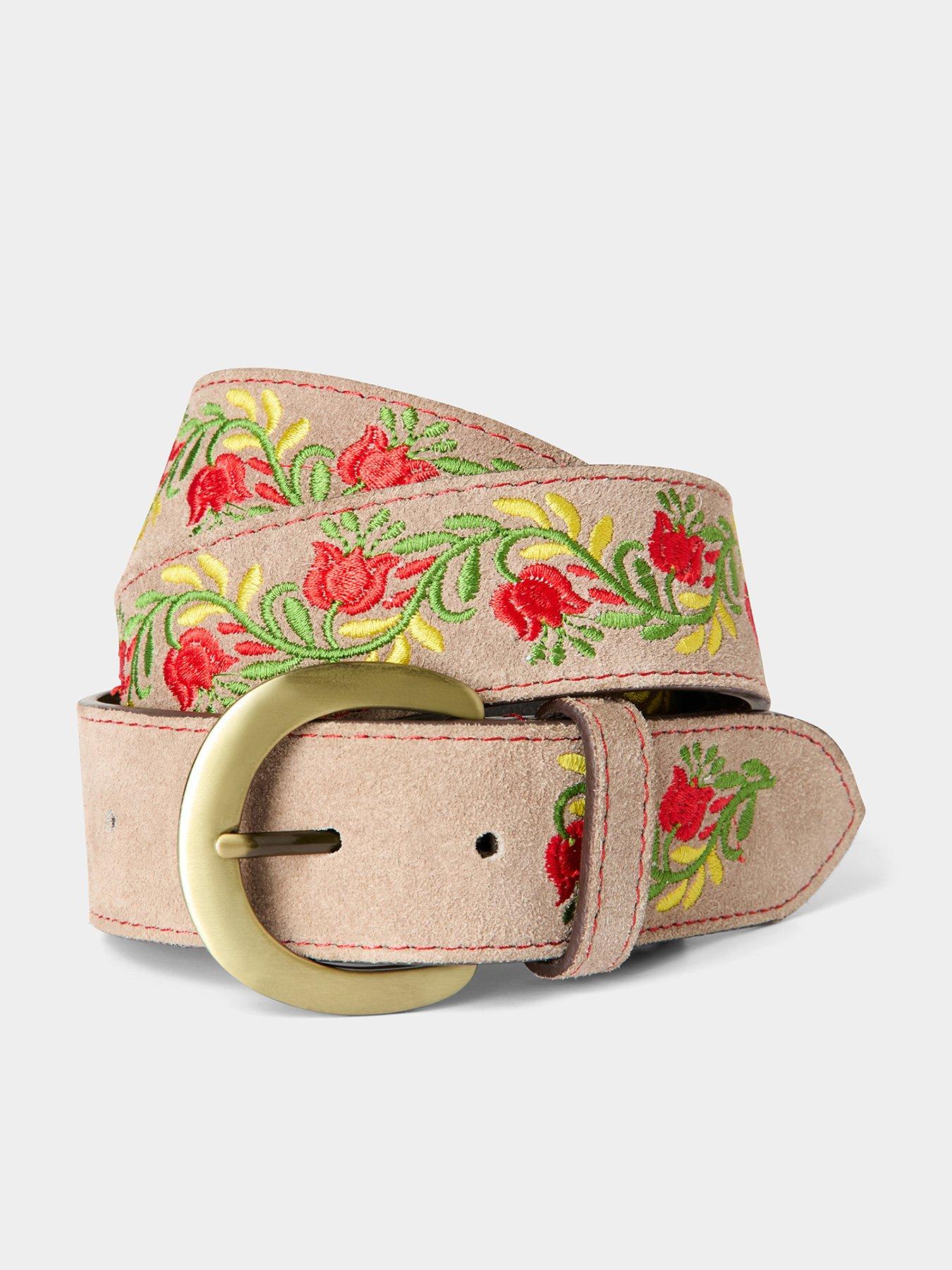 Joe Browns Colette Embroidered Suede Belt - Multi