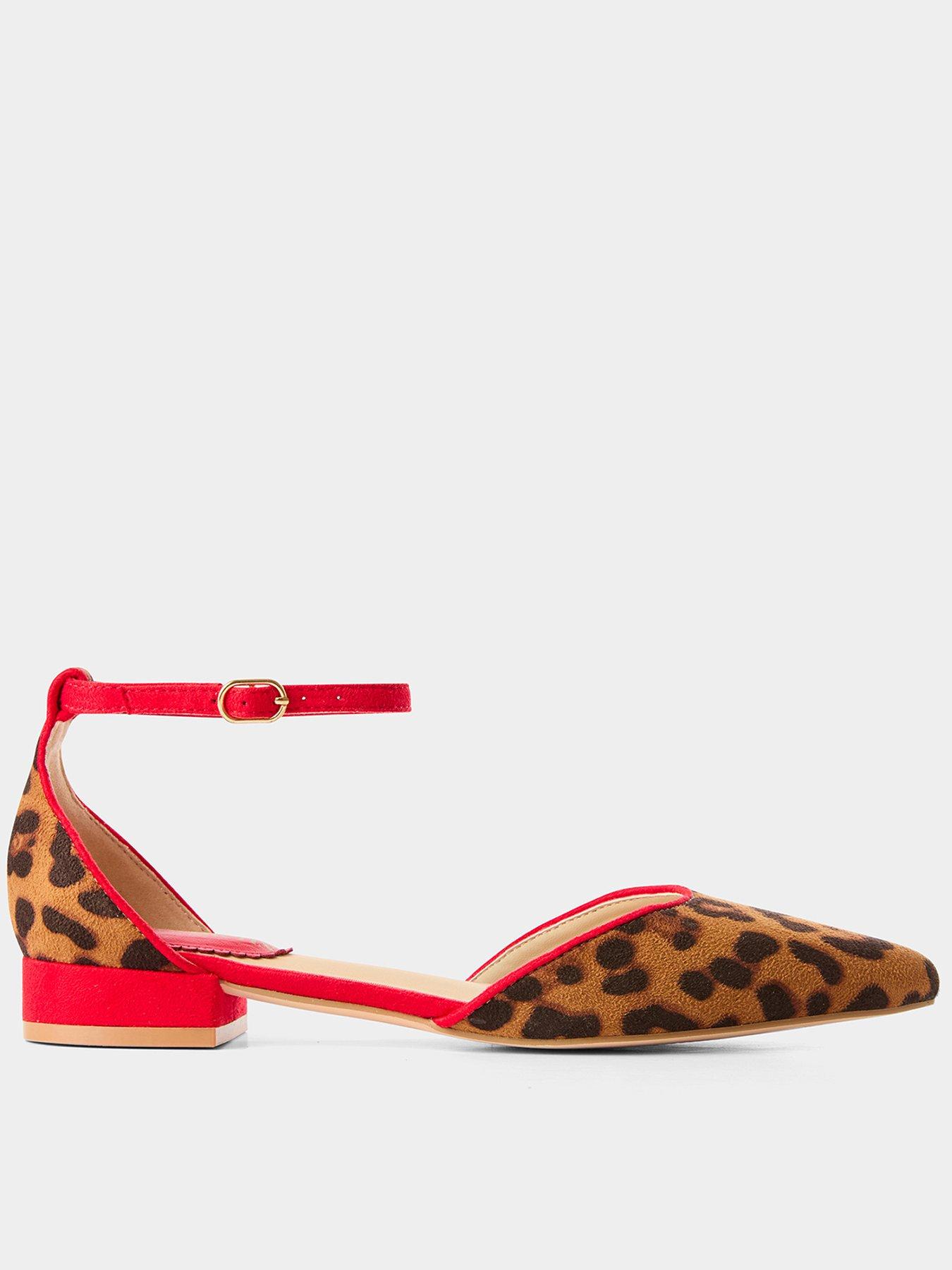 Joe Browns Lilly Leopard Shoe - Red