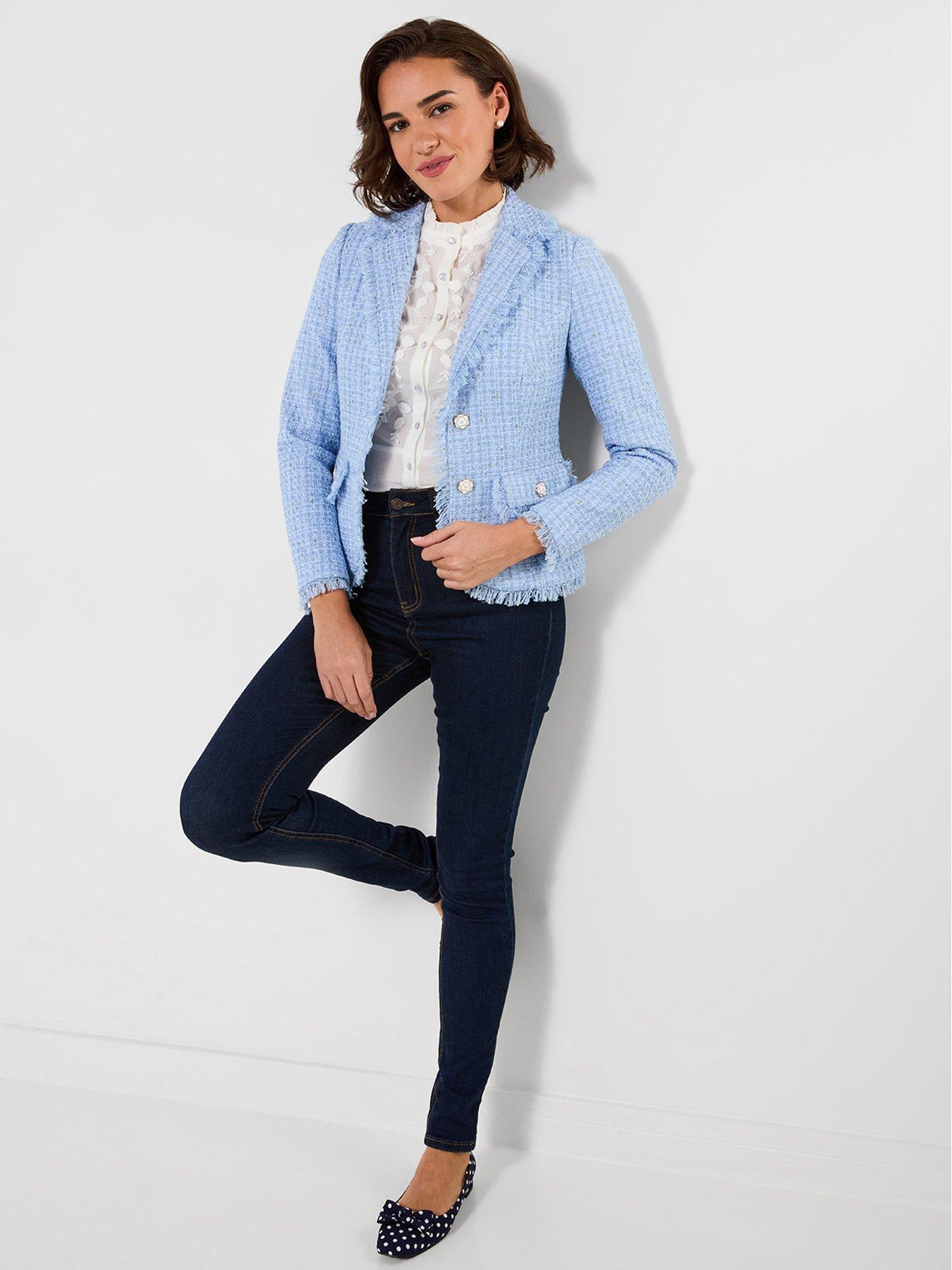 Image 3 of 6 of Joe Browns Let's Do Lunch Boucle Jacket - Blue
