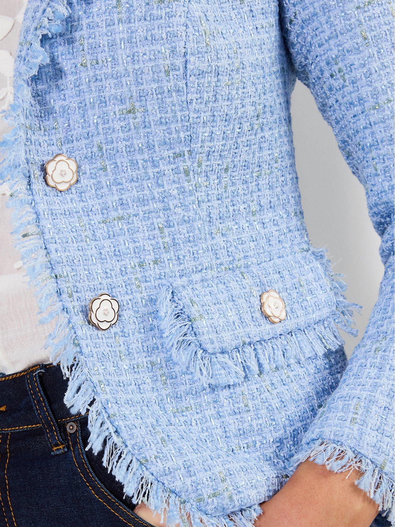 Image 4 of 6 of Joe Browns Let's Do Lunch Boucle Jacket - Blue