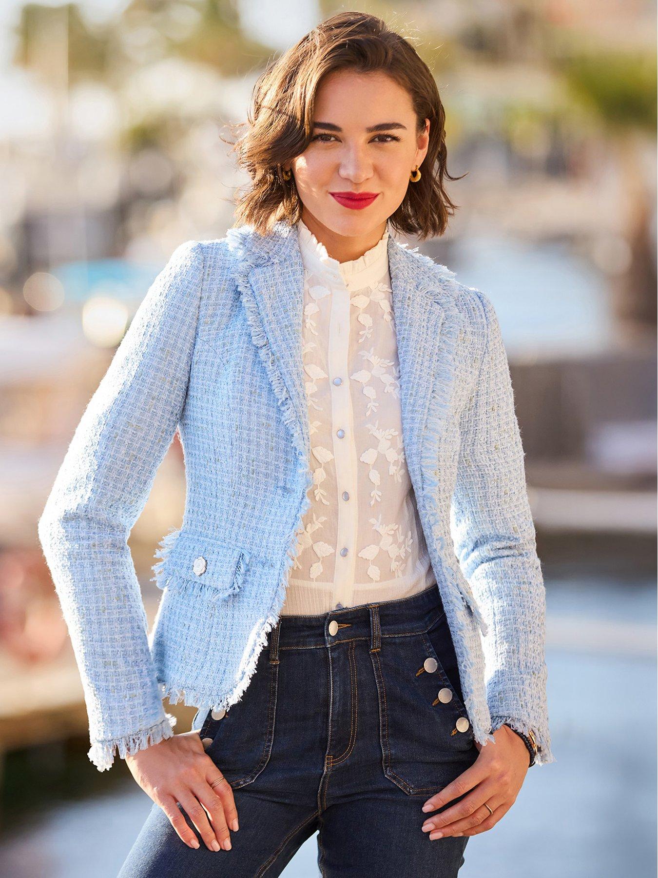 Image 5 of 6 of Joe Browns Let's Do Lunch Boucle Jacket - Blue