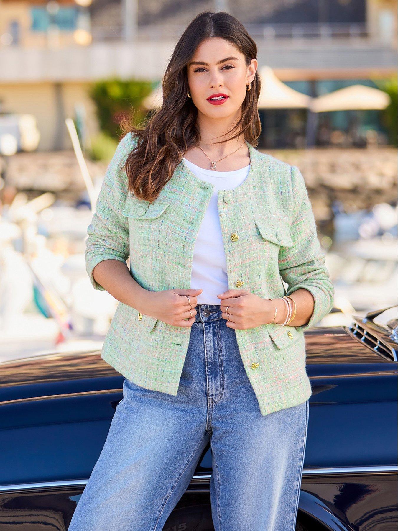 Image 1 of 6 of Joe Browns Must Have Boucle Jacket - Green