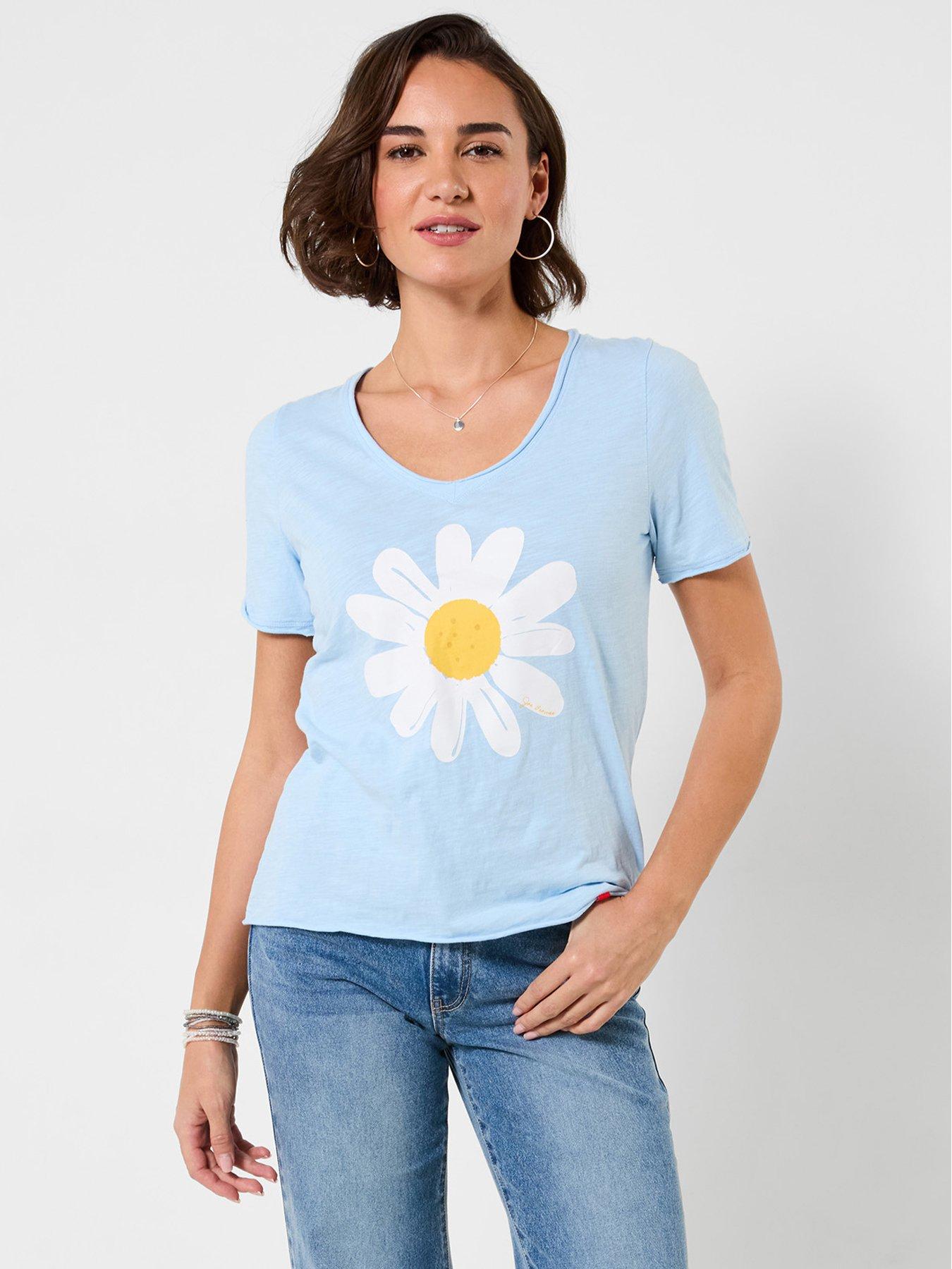 Image 3 of 5 of Joe Browns Delightful Daisy Graphic T-Shirt - Blue