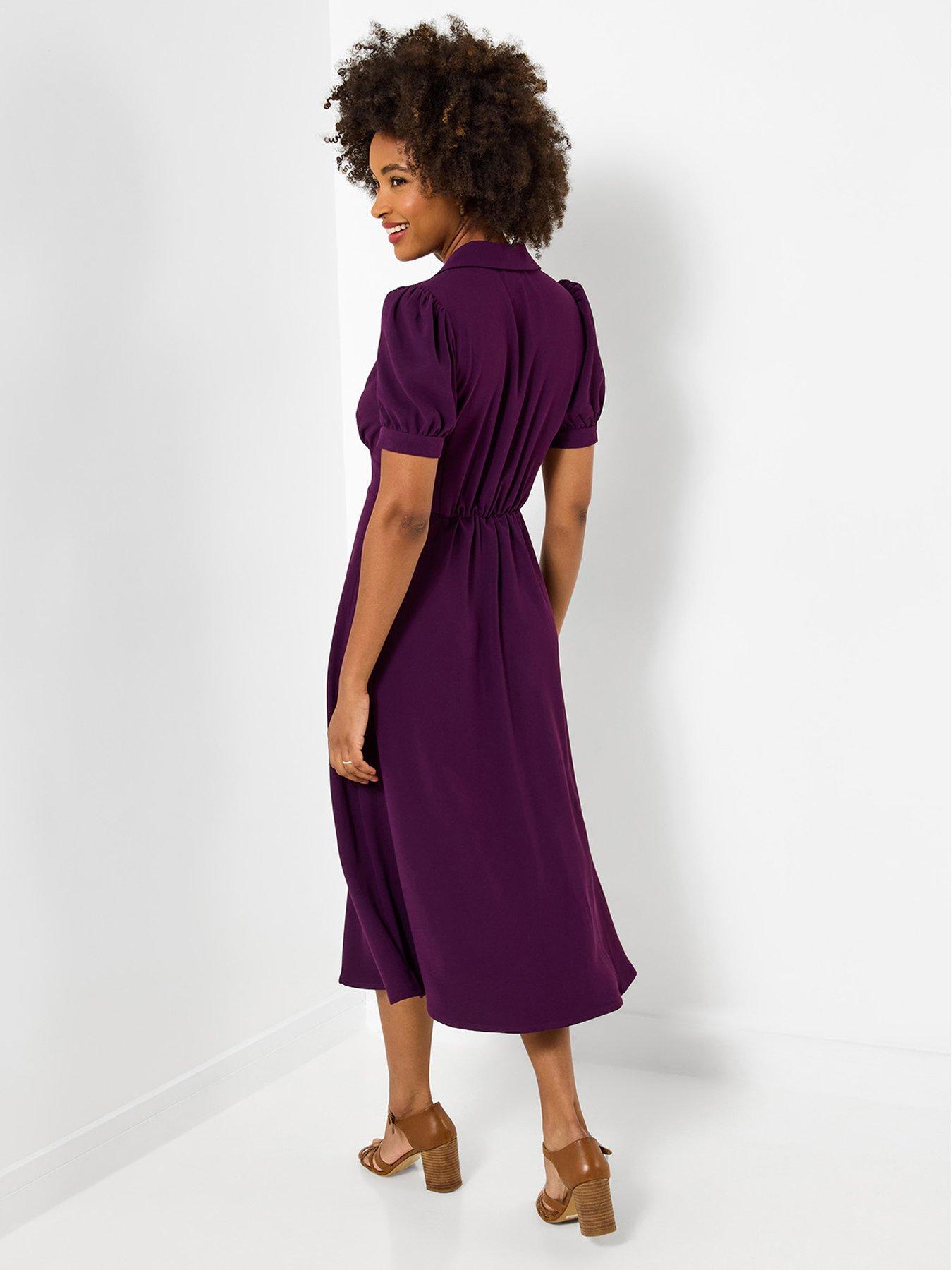 Image 3 of 6 of Joe Browns Sophia Vintage Style Dress - Purple