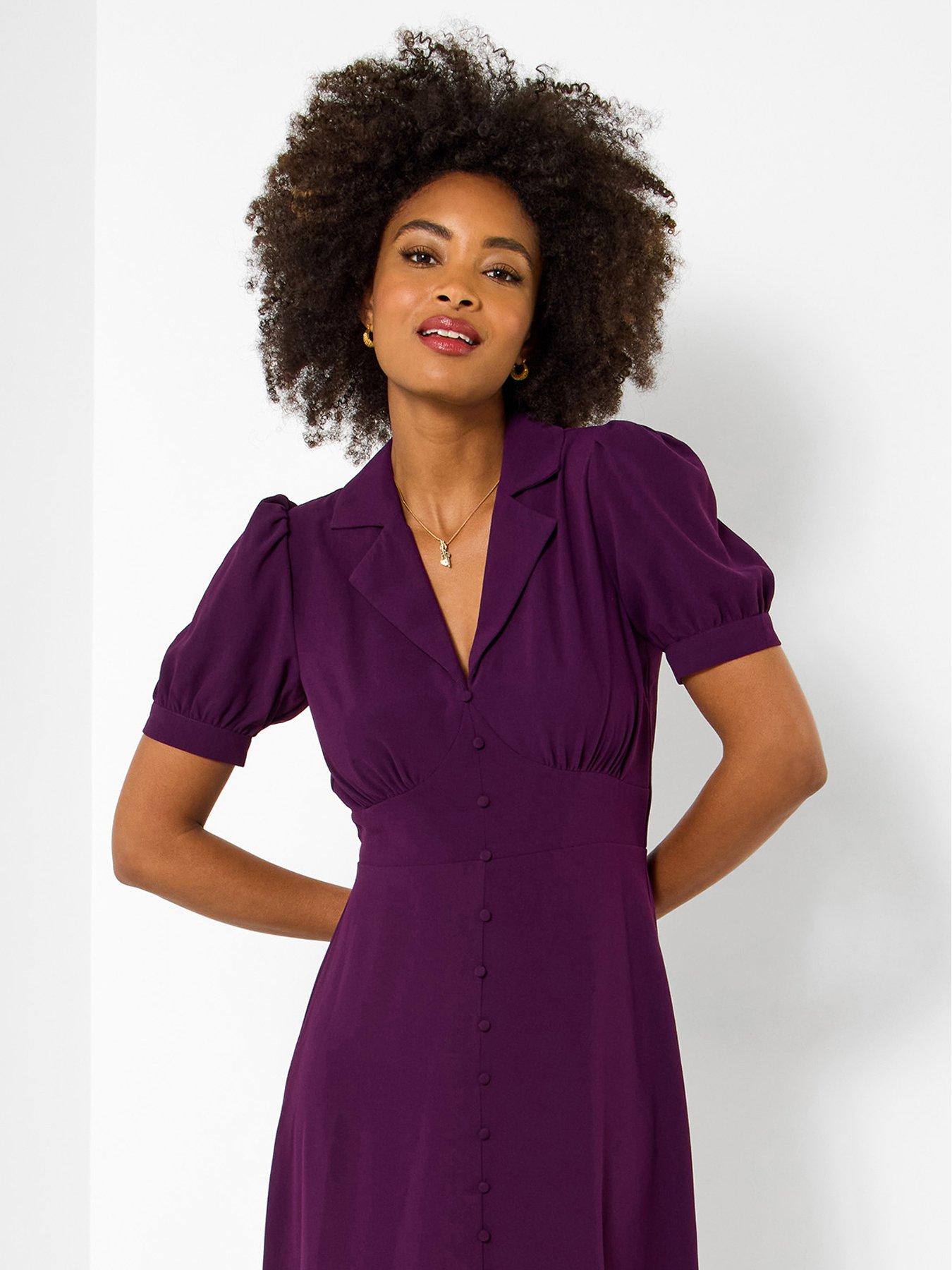 Image 5 of 6 of Joe Browns Sophia Vintage Style Dress - Purple