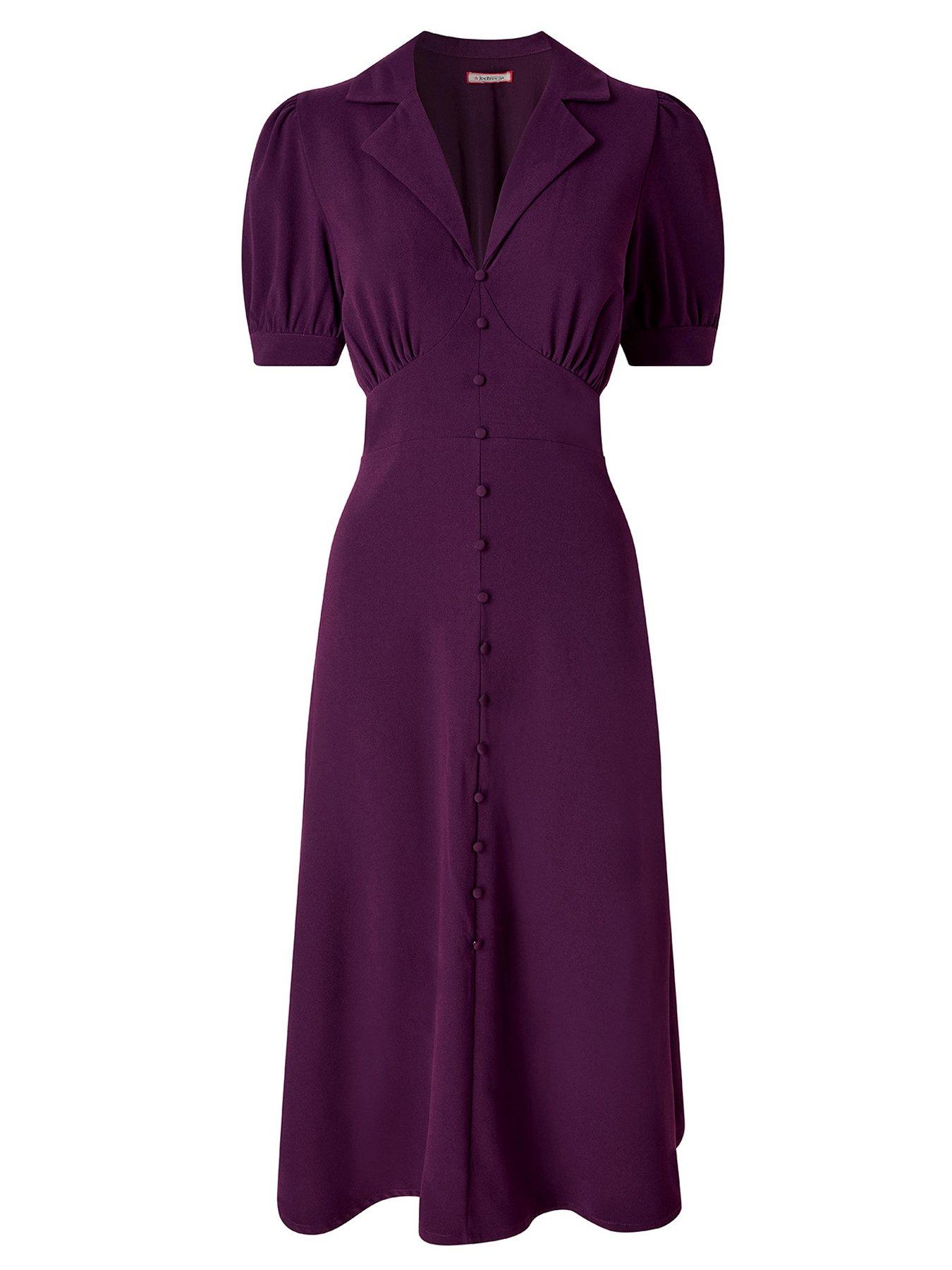 Image 6 of 6 of Joe Browns Sophia Vintage Style Dress - Purple