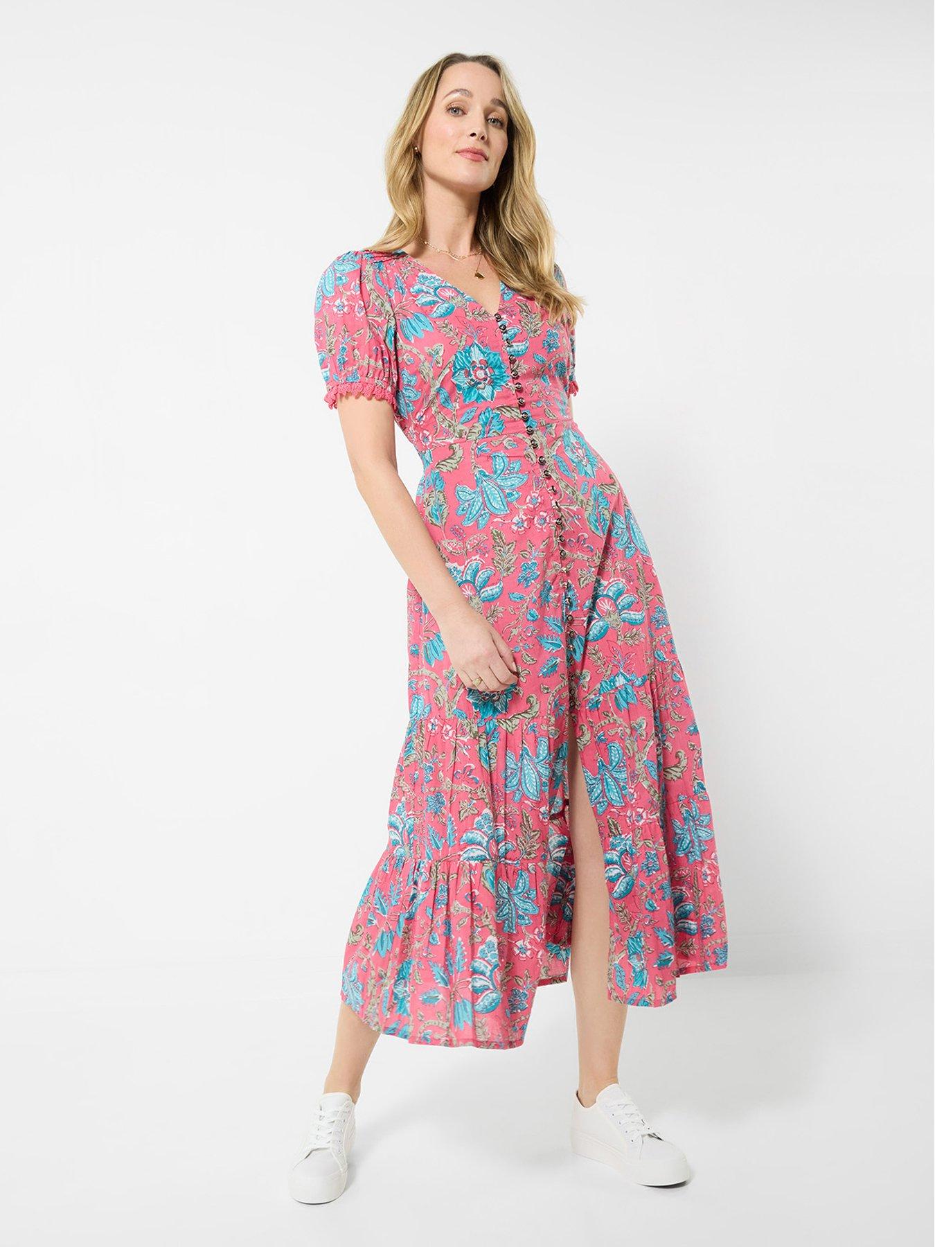 Image 3 of 5 of Joe Browns Lyla Cotton Printed Dress - Pink
