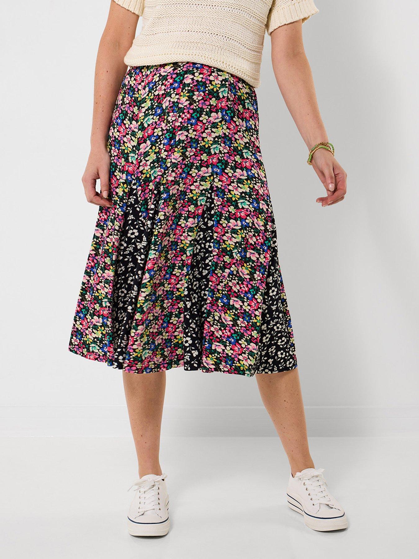 Joe Browns Celine Jersey Knee Length Godet Skirt - Black | Very
