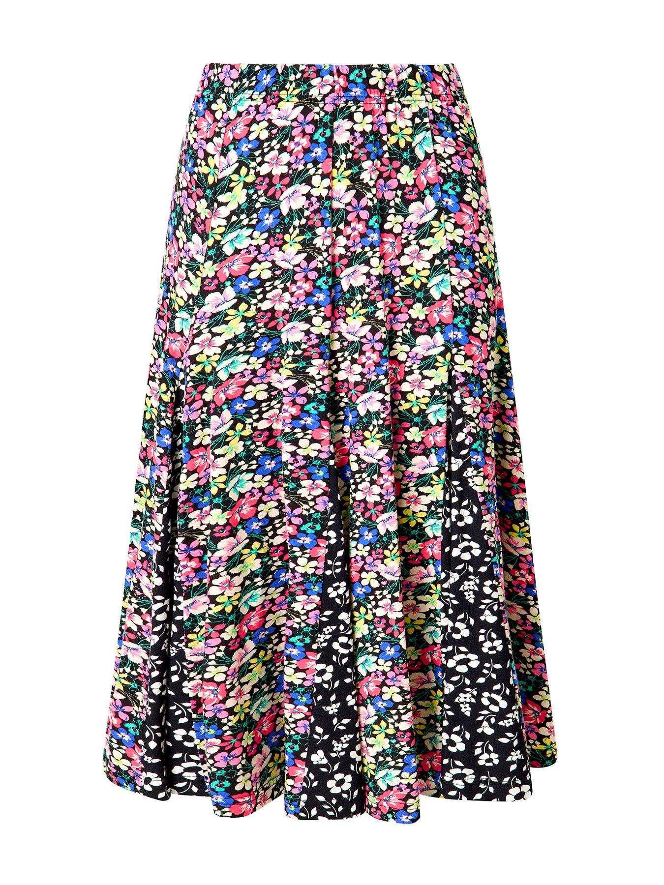 Joe Browns Celine Jersey Knee Length Godet Skirt - Black | Very