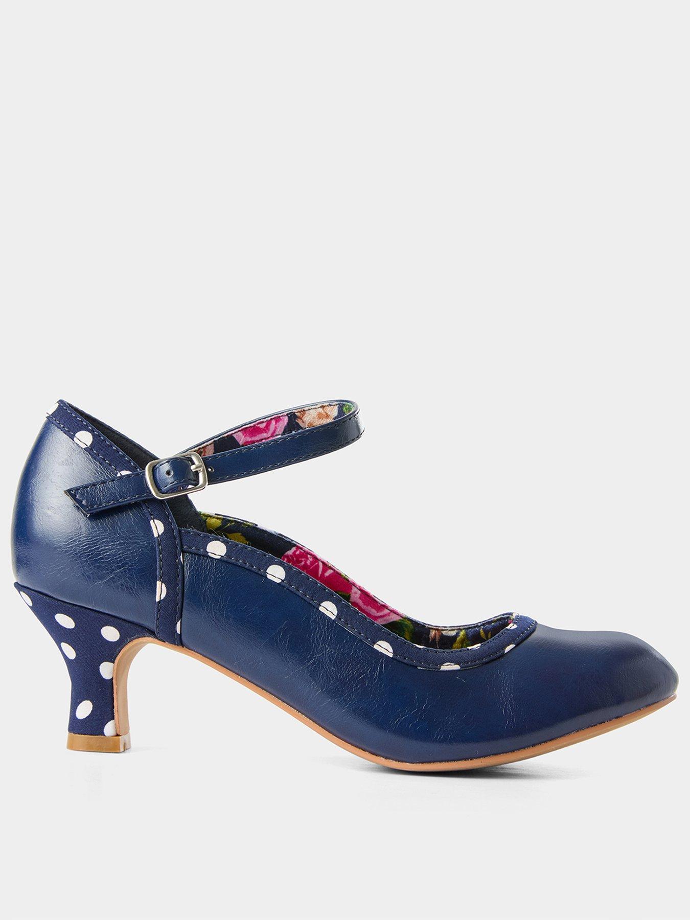 Joe Browns Sofia Mary Jane Shoes - Navy Blue