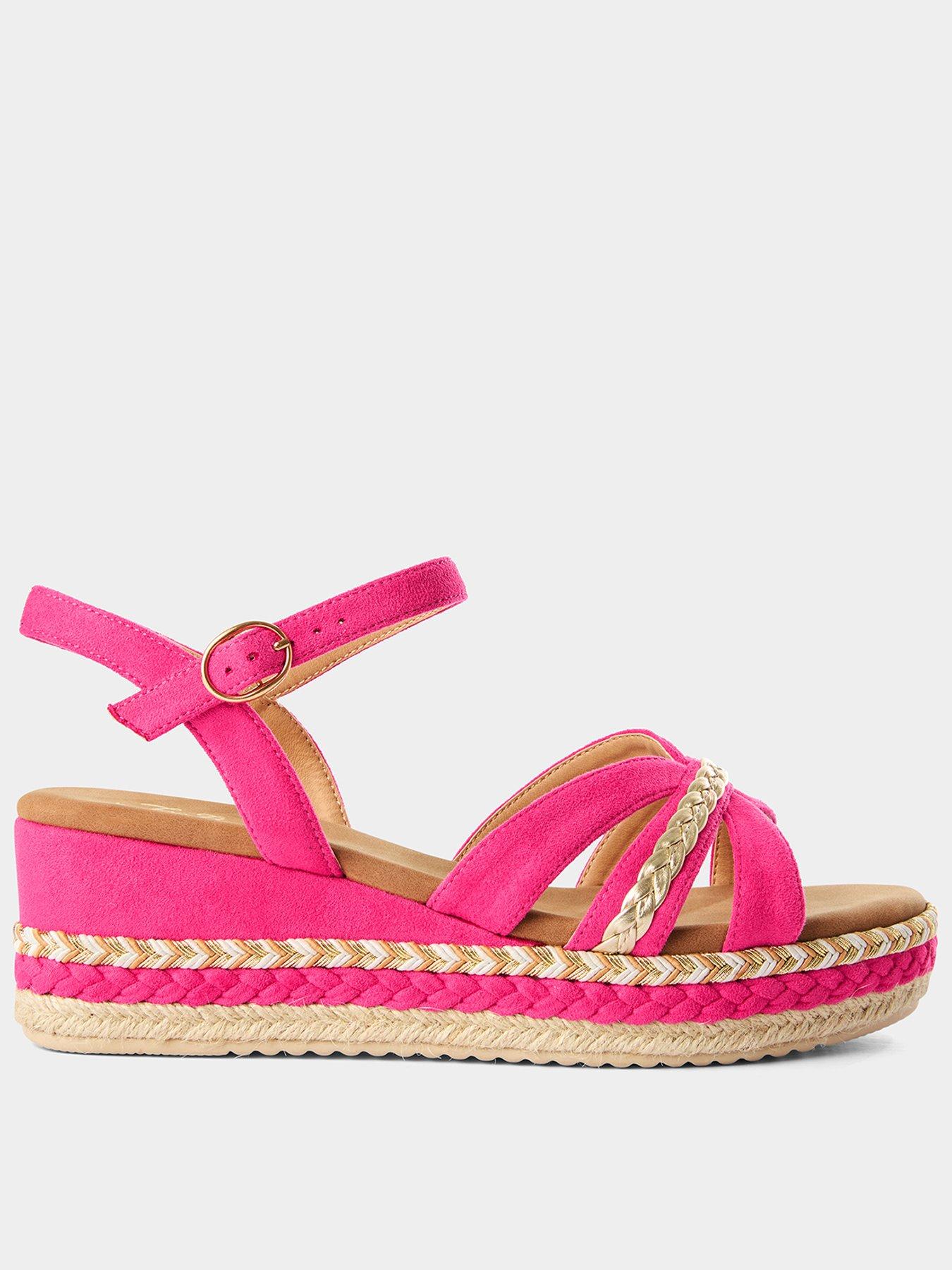 Joe Browns Anna Wedged Sandals - Pink
