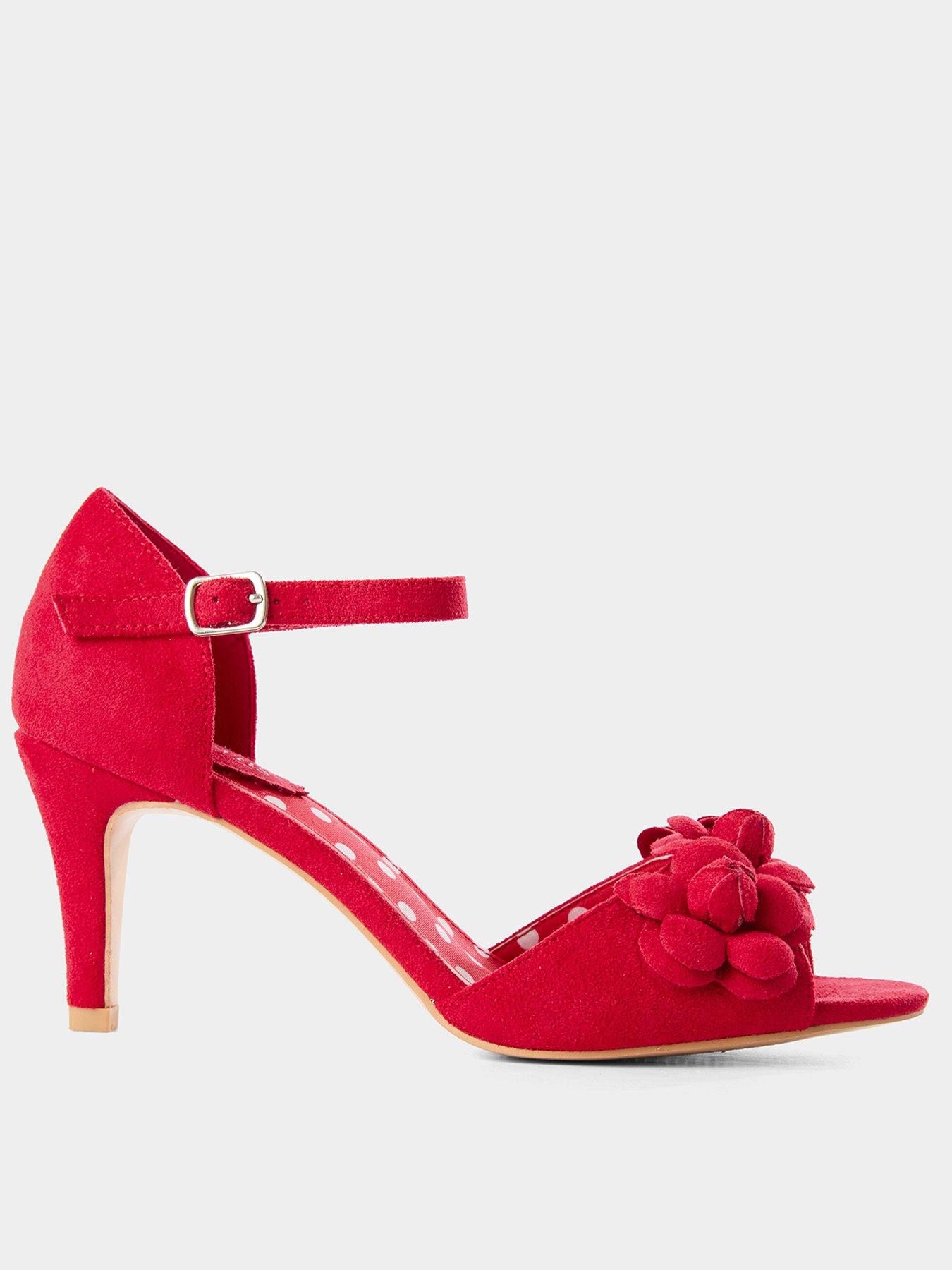 Joe Browns Fiesta Heeled Shoes - Red