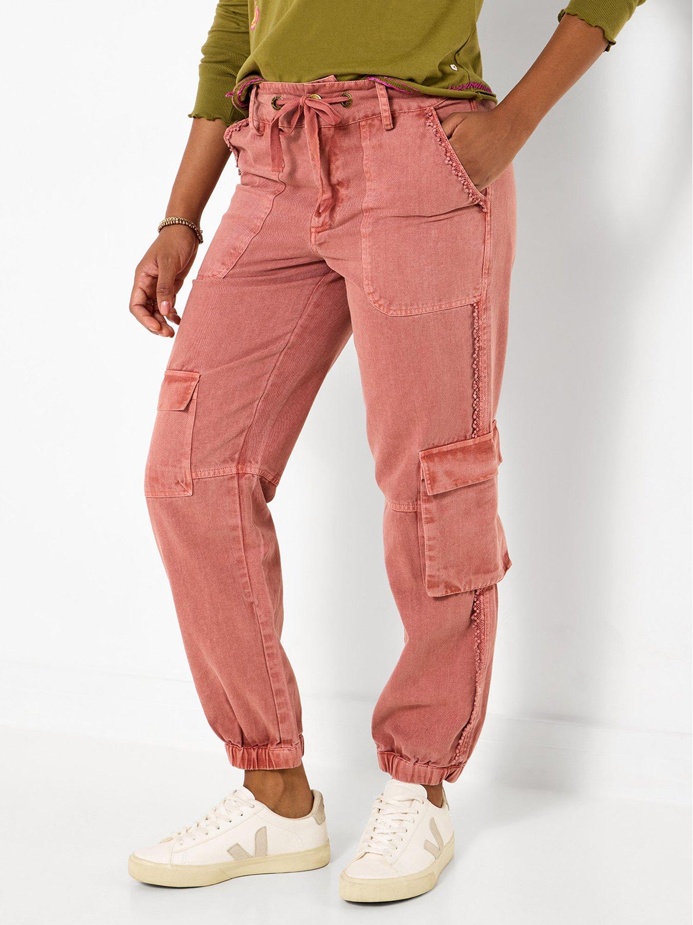 Joe Browns Camilla Trim Detail Cargos - Pink