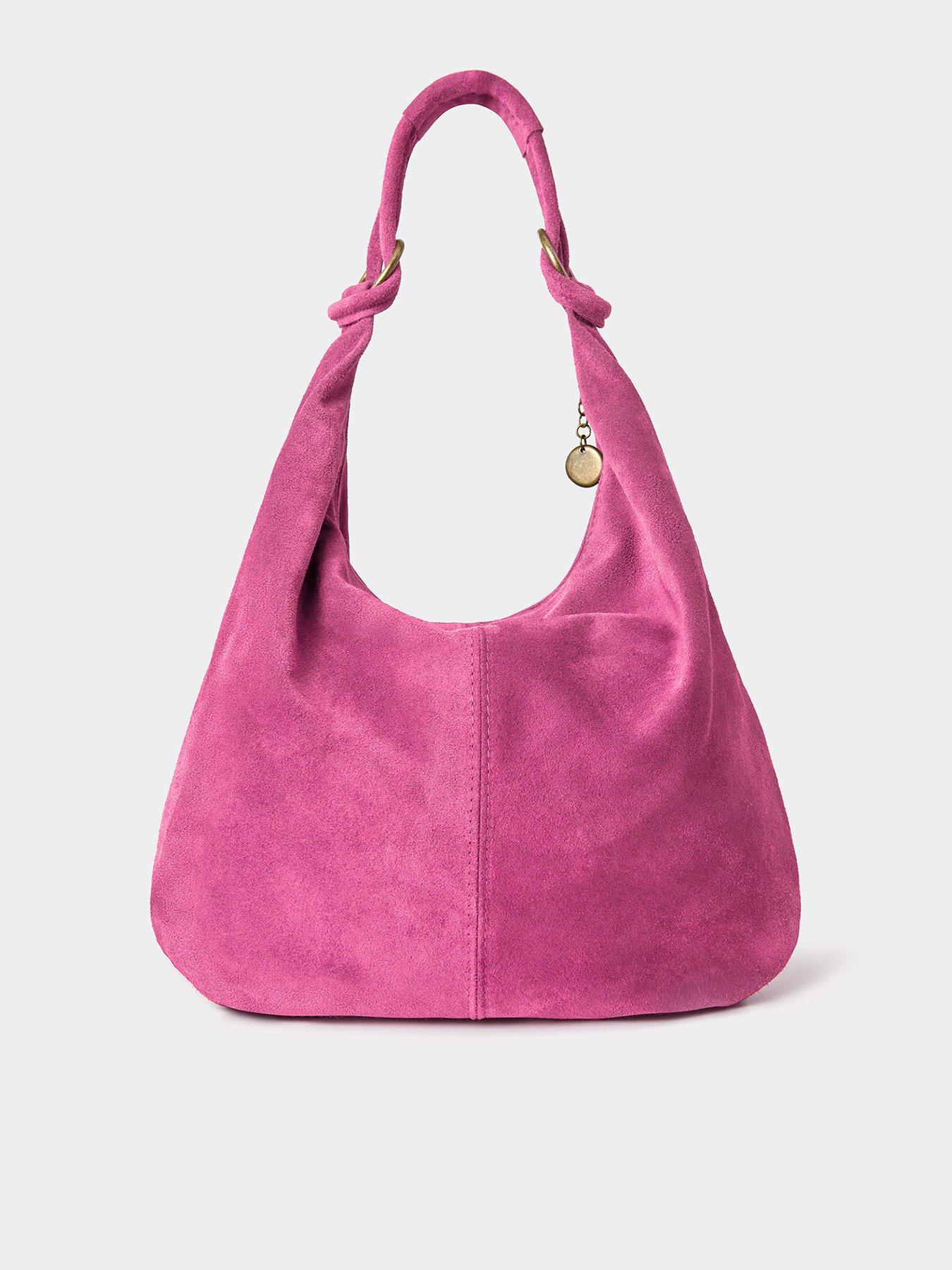 Joe Browns Hobo Suede Bag - Pink