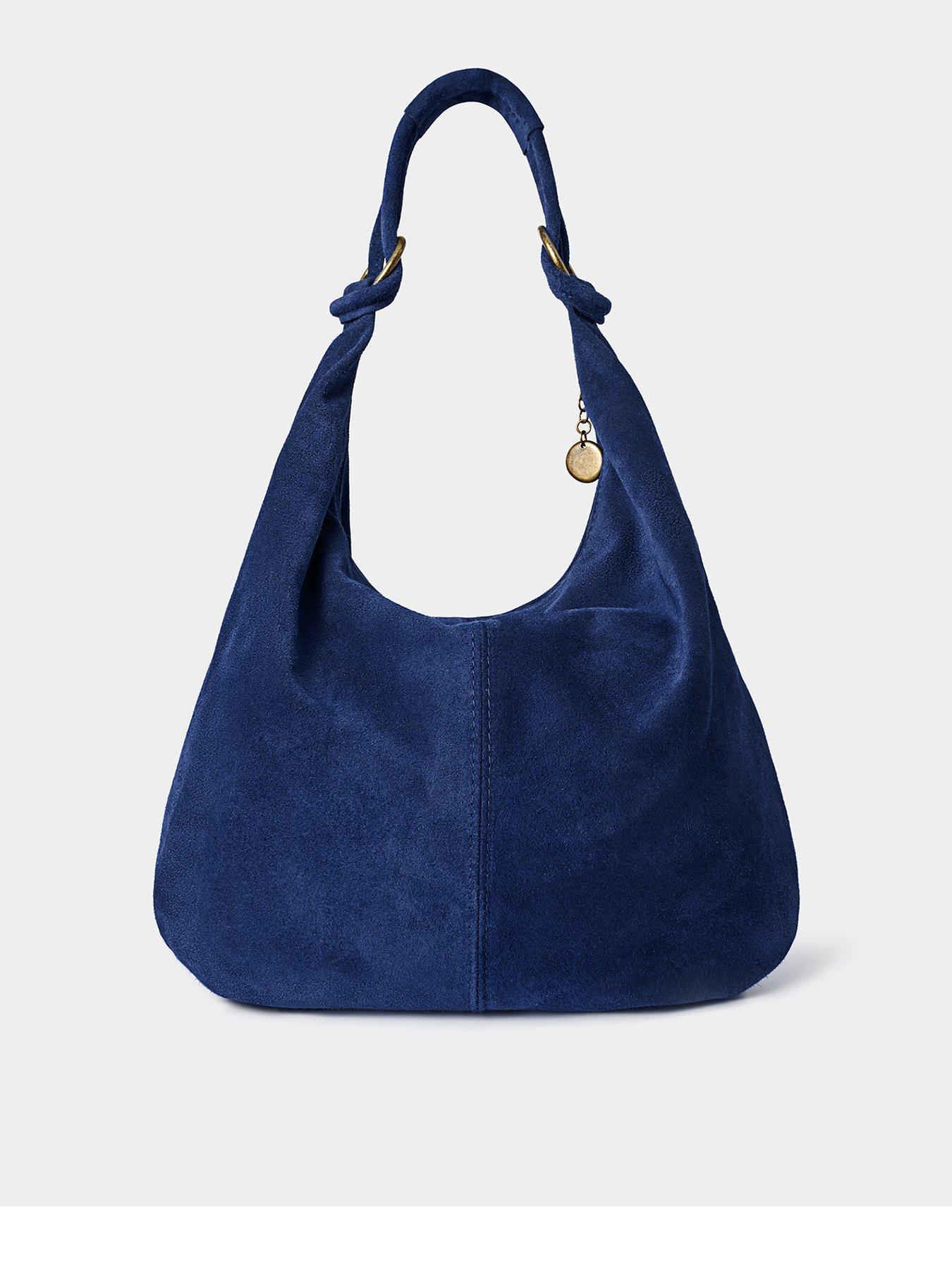 Joe Browns Hobo Suede Shoulder Bag - Blue