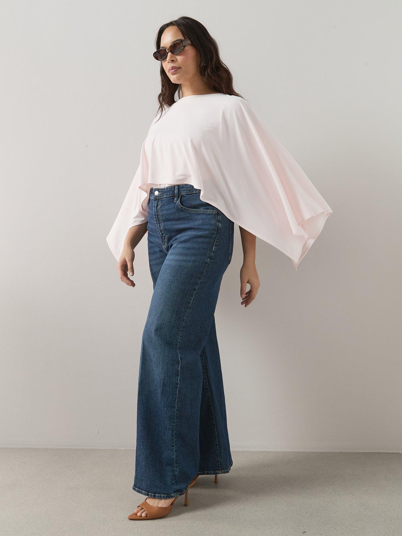 Image 3 of 6 of The Very Collection Curve Cape Stretch Top