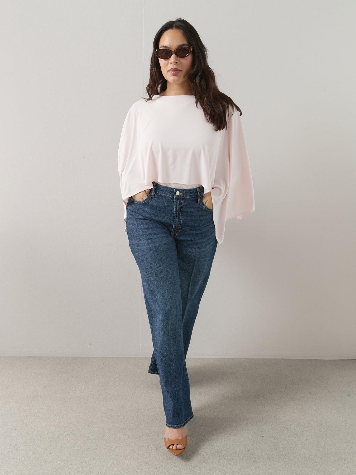 Image 6 of 6 of The Very Collection Curve Cape Stretch Top