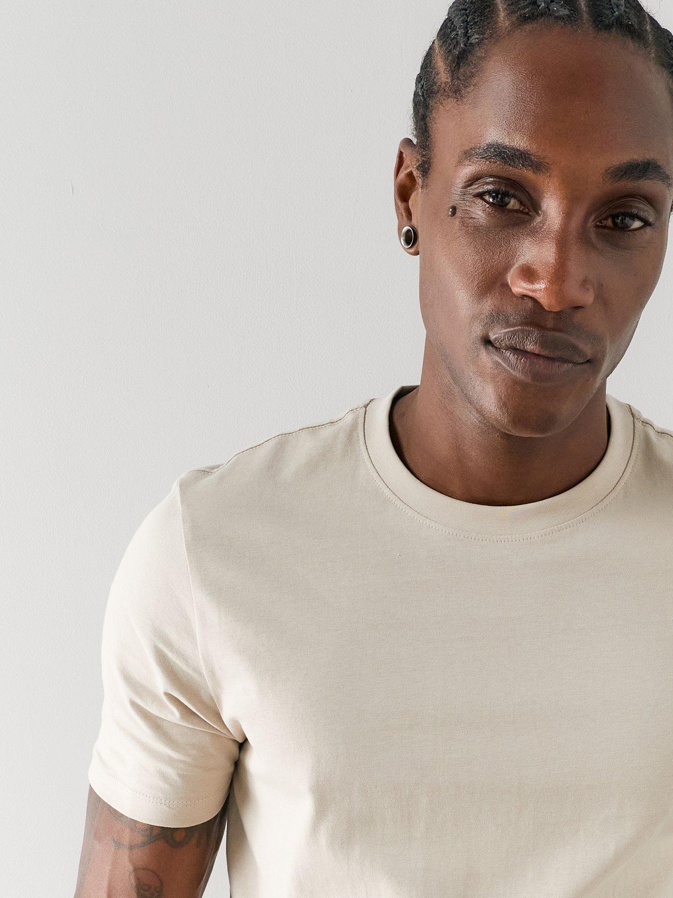 Image 4 of 7 of The Very Collection Essentials T-Shirt - Beige