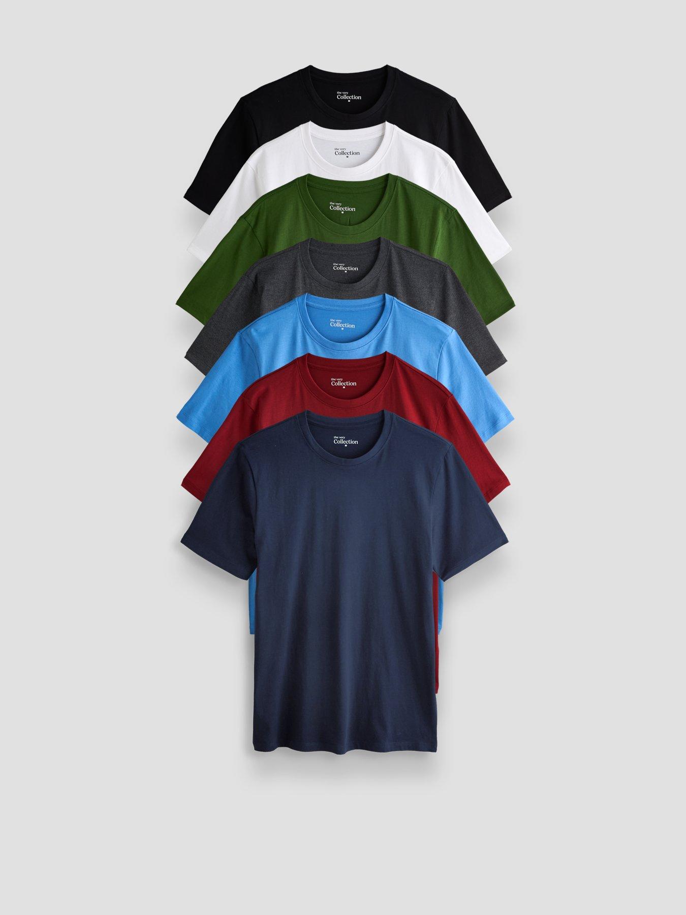 The Very Collection 7 Pack Essentials T-Shirt - Multi