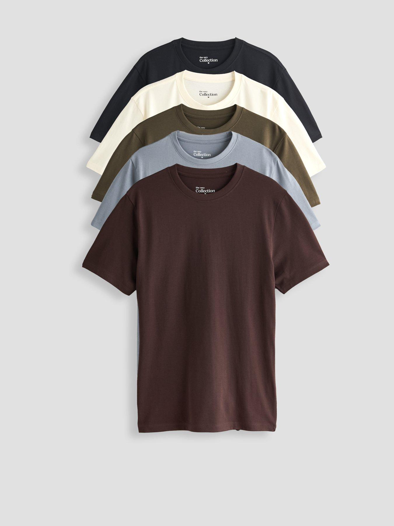 The Very Collection 5 Pack Essentials T-Shirts - Multi