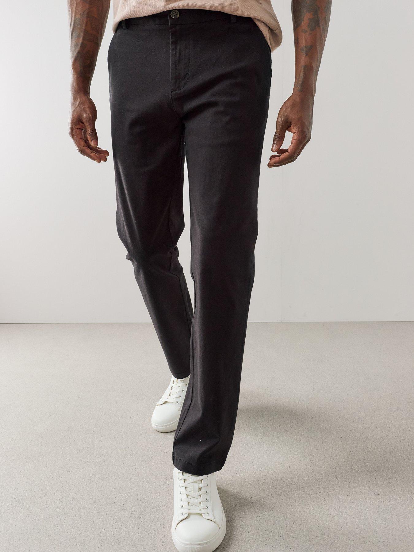Image 3 of 7 of The Very Collection Slim Stretch Cotton Rich Chino Trousers - Black