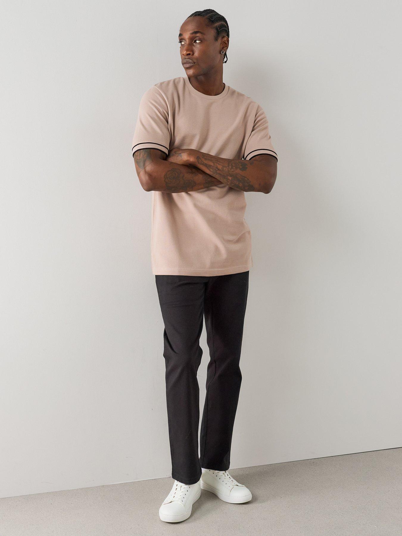Image 6 of 7 of The Very Collection Slim Stretch Cotton Rich Chino Trousers - Black