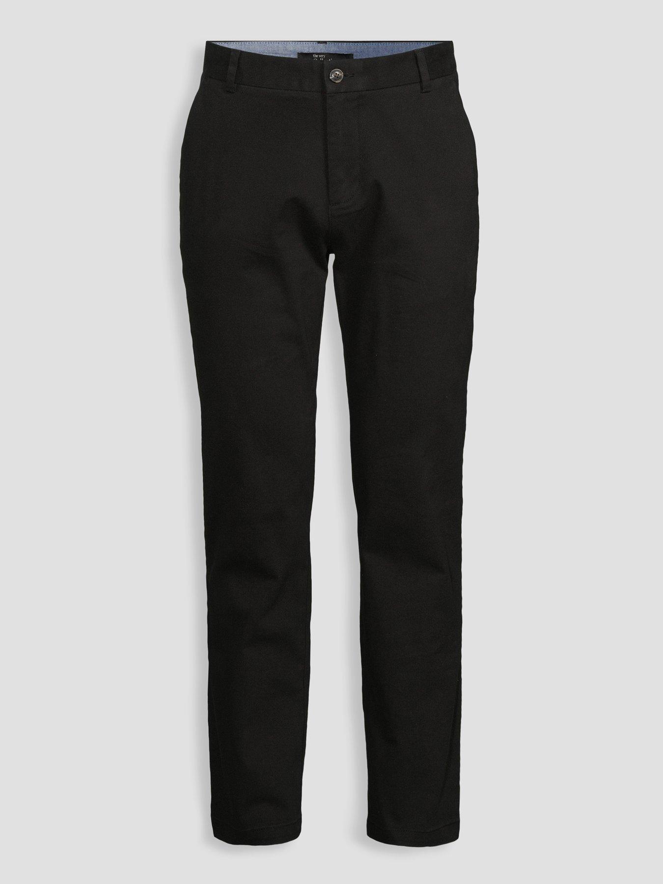 Image 7 of 7 of The Very Collection Slim Stretch Cotton Rich Chino Trousers - Black