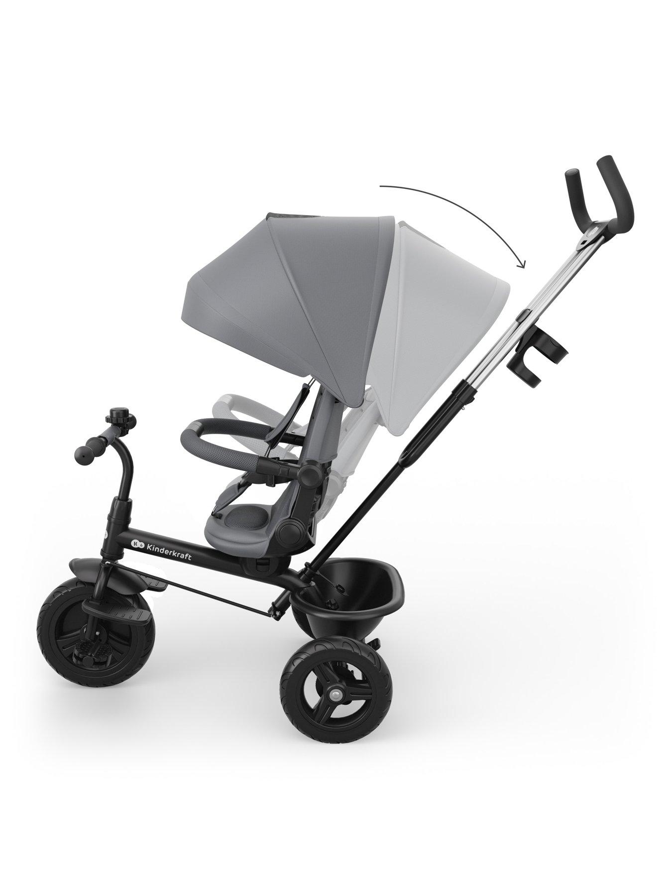 Image 5 of 8 of Kinderkraft Aston 2 Plus Tricycle - Malachite Grey