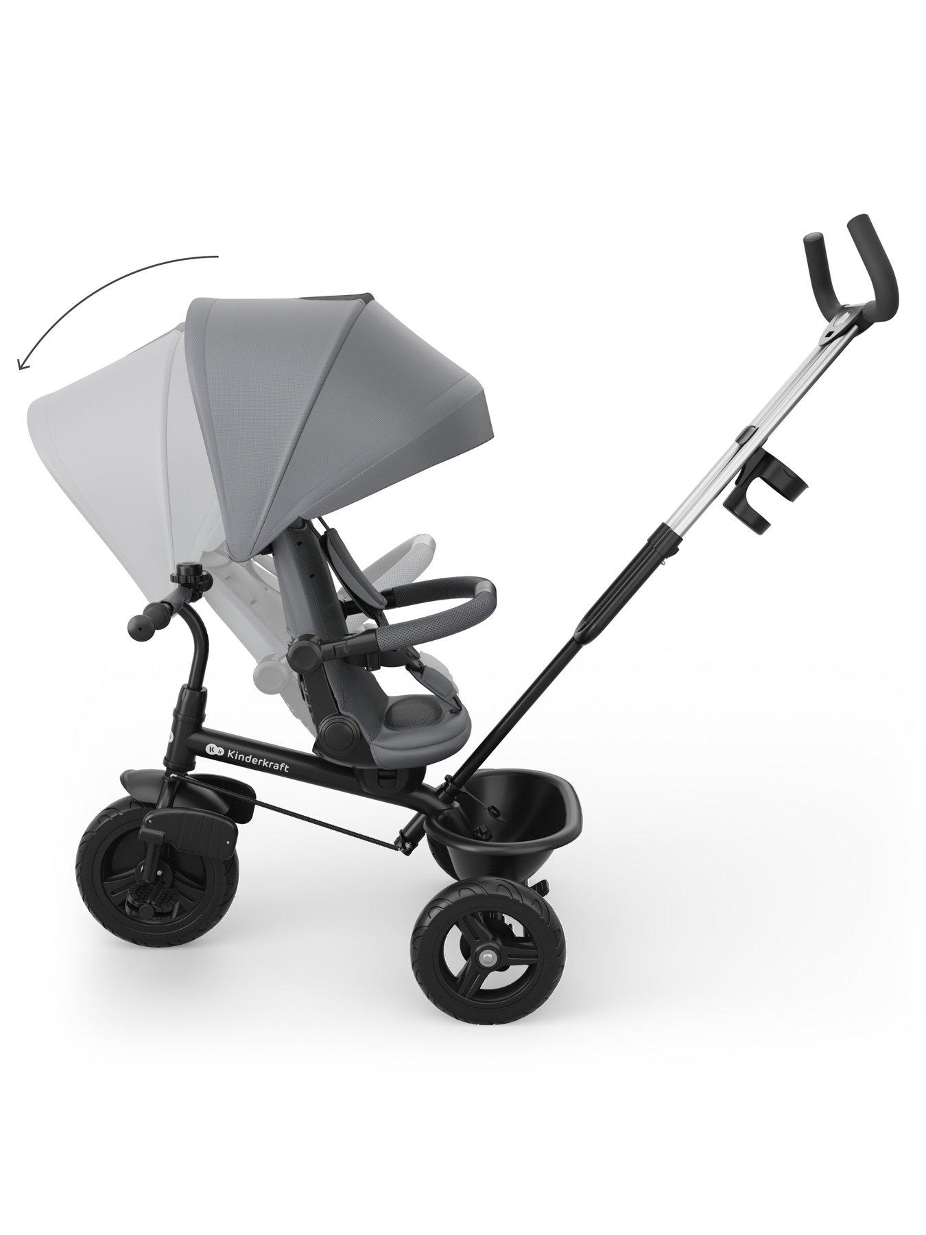 Image 6 of 8 of Kinderkraft Aston 2 Plus Tricycle - Malachite Grey