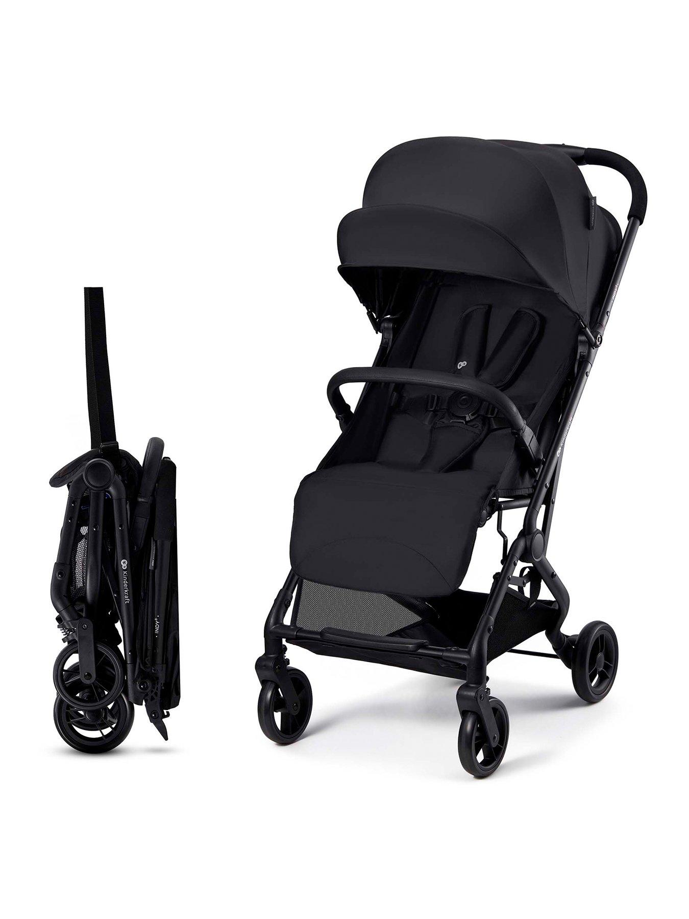 Image 1 of 8 of Kinderkraft Indy 3 Compact Pushchair - Black