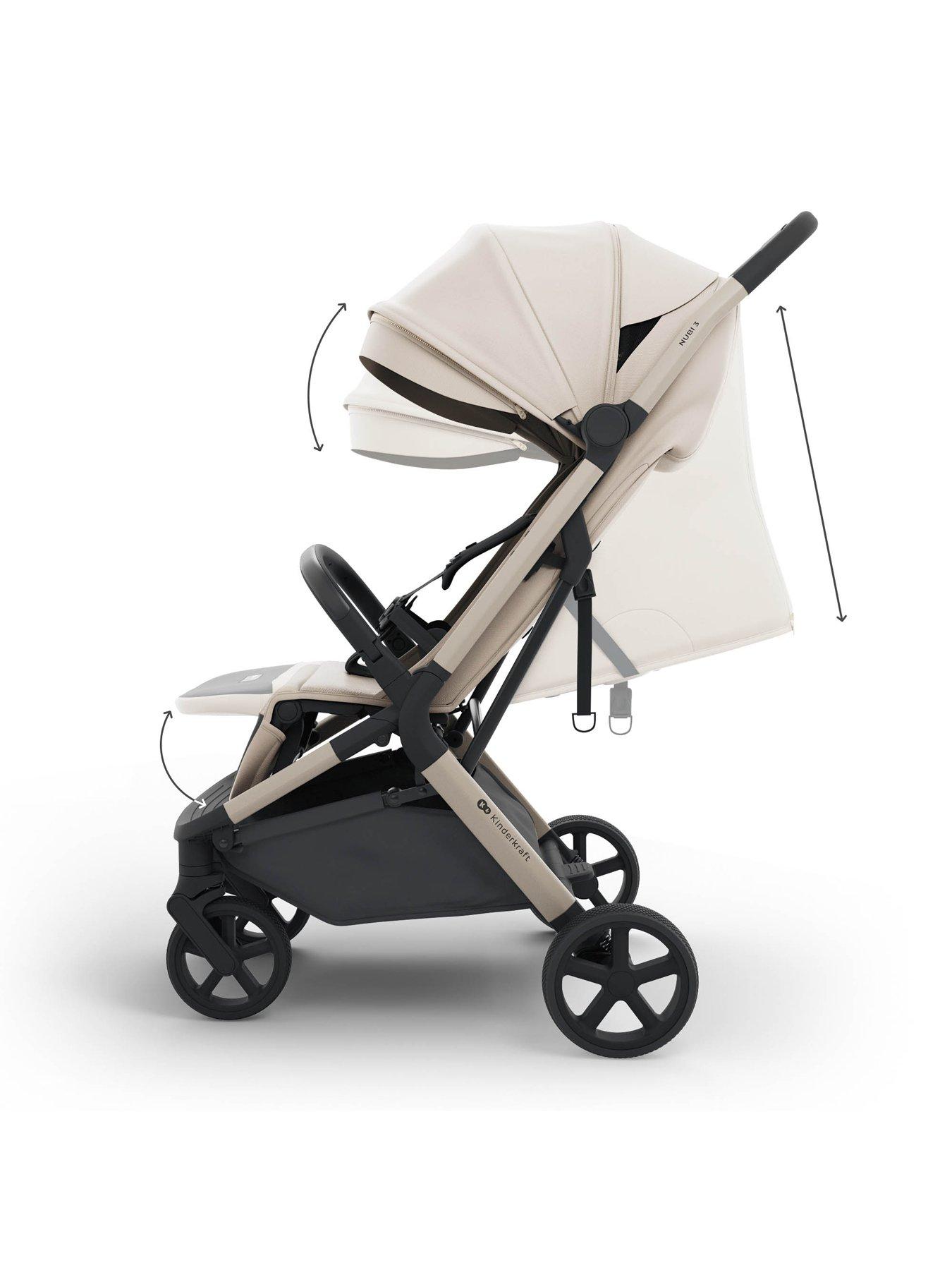 Image 4 of 8 of Kinderkraft Nubi 3 Autofolding Pushchair - Beige